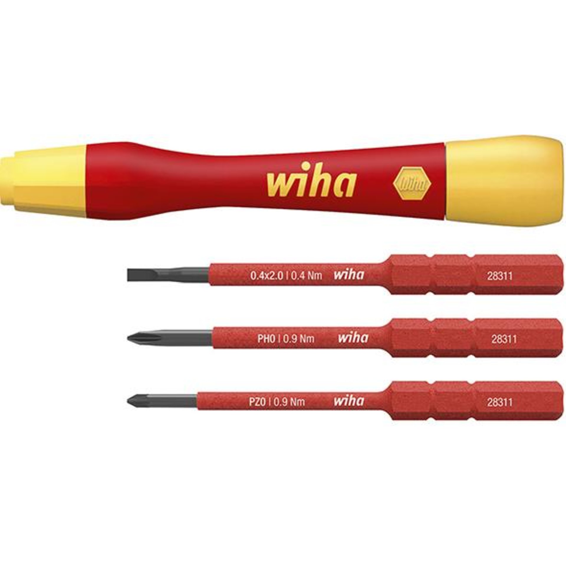 Feinschraubendreher-Satz VDE 4-teilig slimVario Wiha