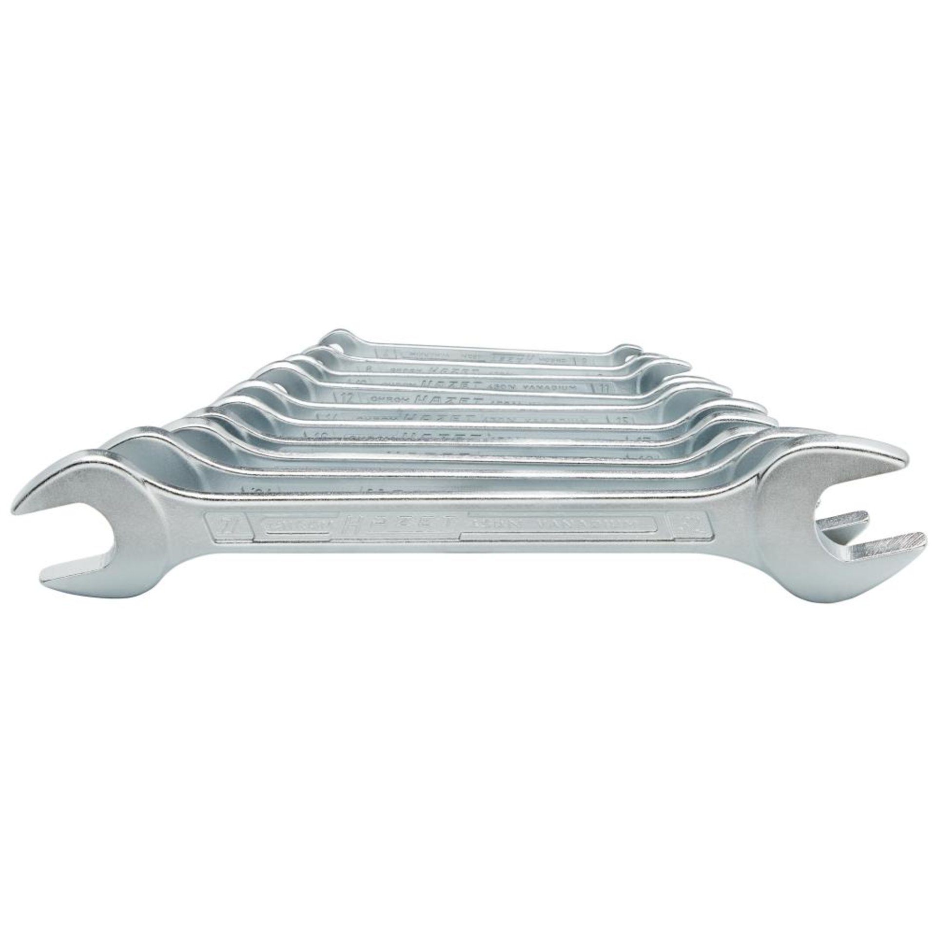 Doppelmaulschlüssel-Satz DIN3110 6-32mm 10-teilig in Karton Hazet