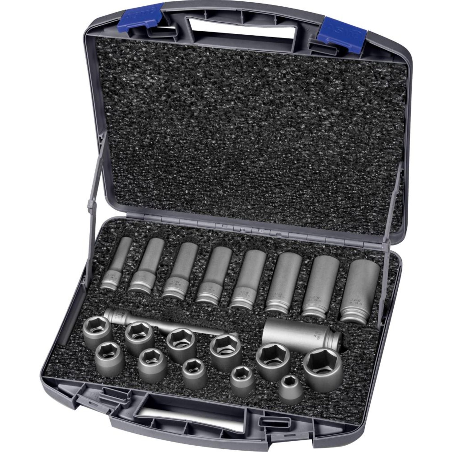 Kraft- Steckschlüssel-Satz 1/2" 21-teilig ASW