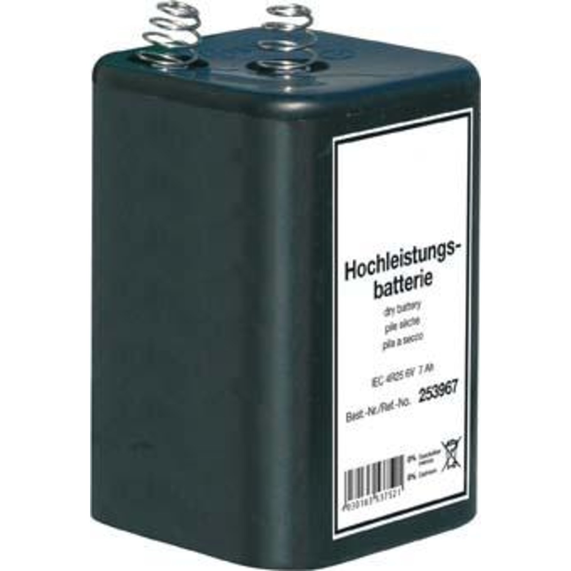 Blockbatterie Zink-Kohle 4R25, 6 V
