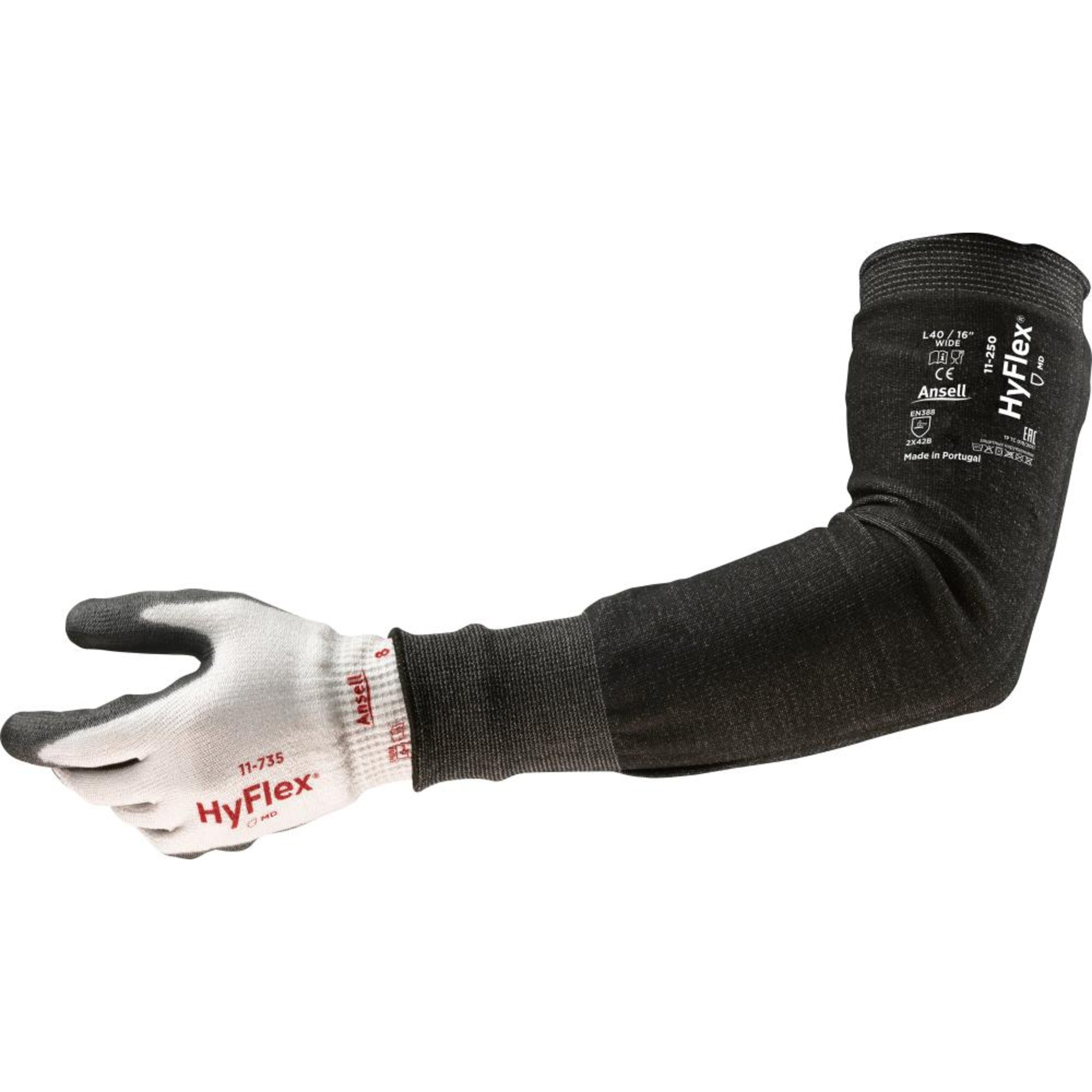 Armstulpe HyFlex 11-250, 12",Wide Unique Ansell