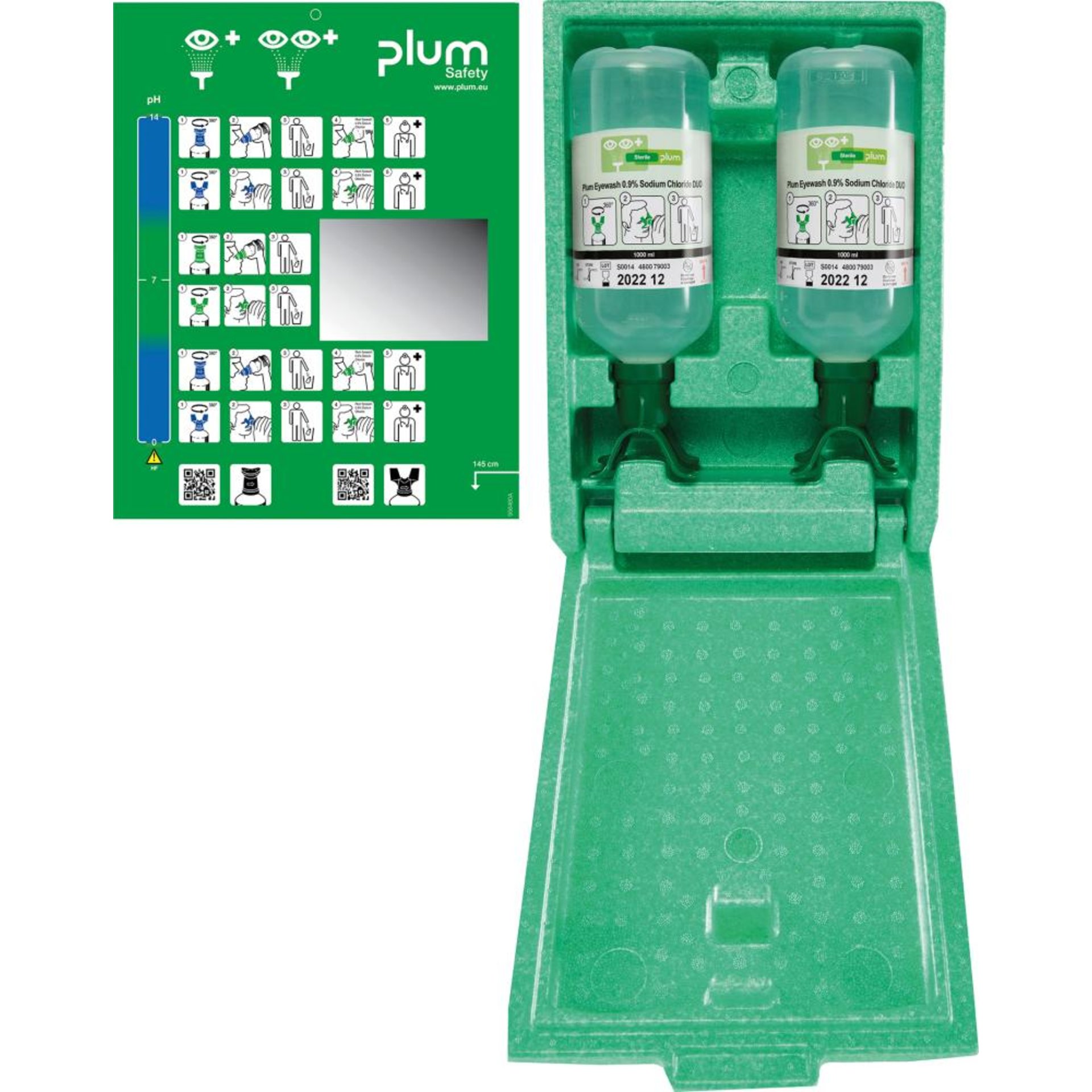 Augenspülstation Duo(2Fl.a 1000 ml in Wandbox)