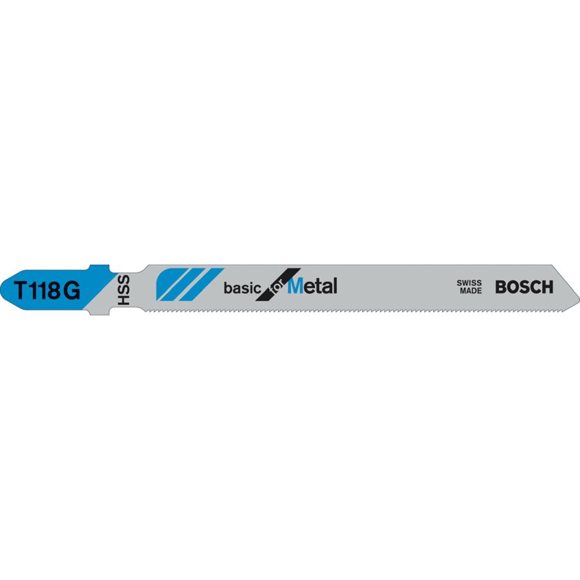 Stichsägeblatt T 118 G Bosch VE à 5 Stück Basic for Metal