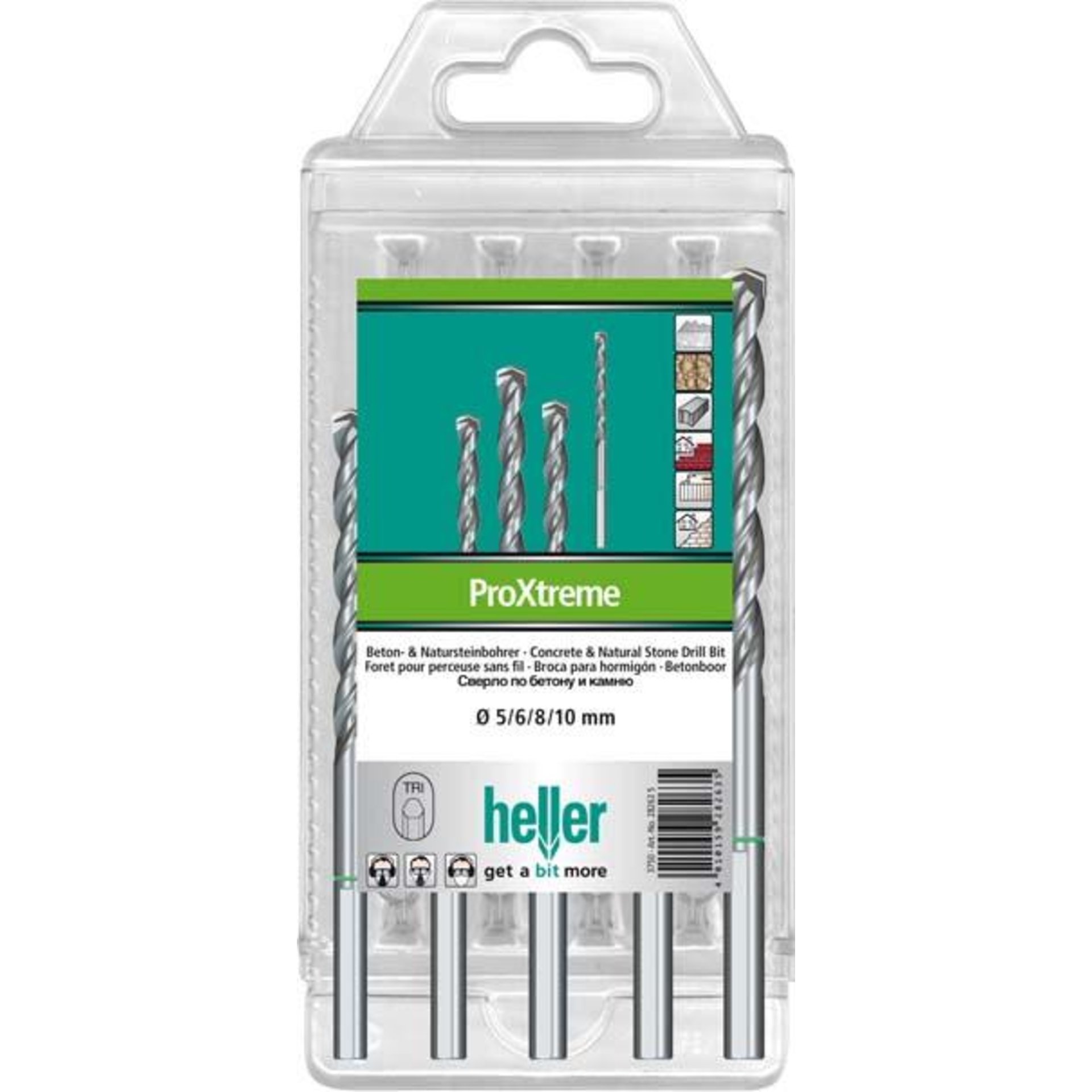 Betonbohrer-Satz ProXtreme 4/5/6/8/10mm heller