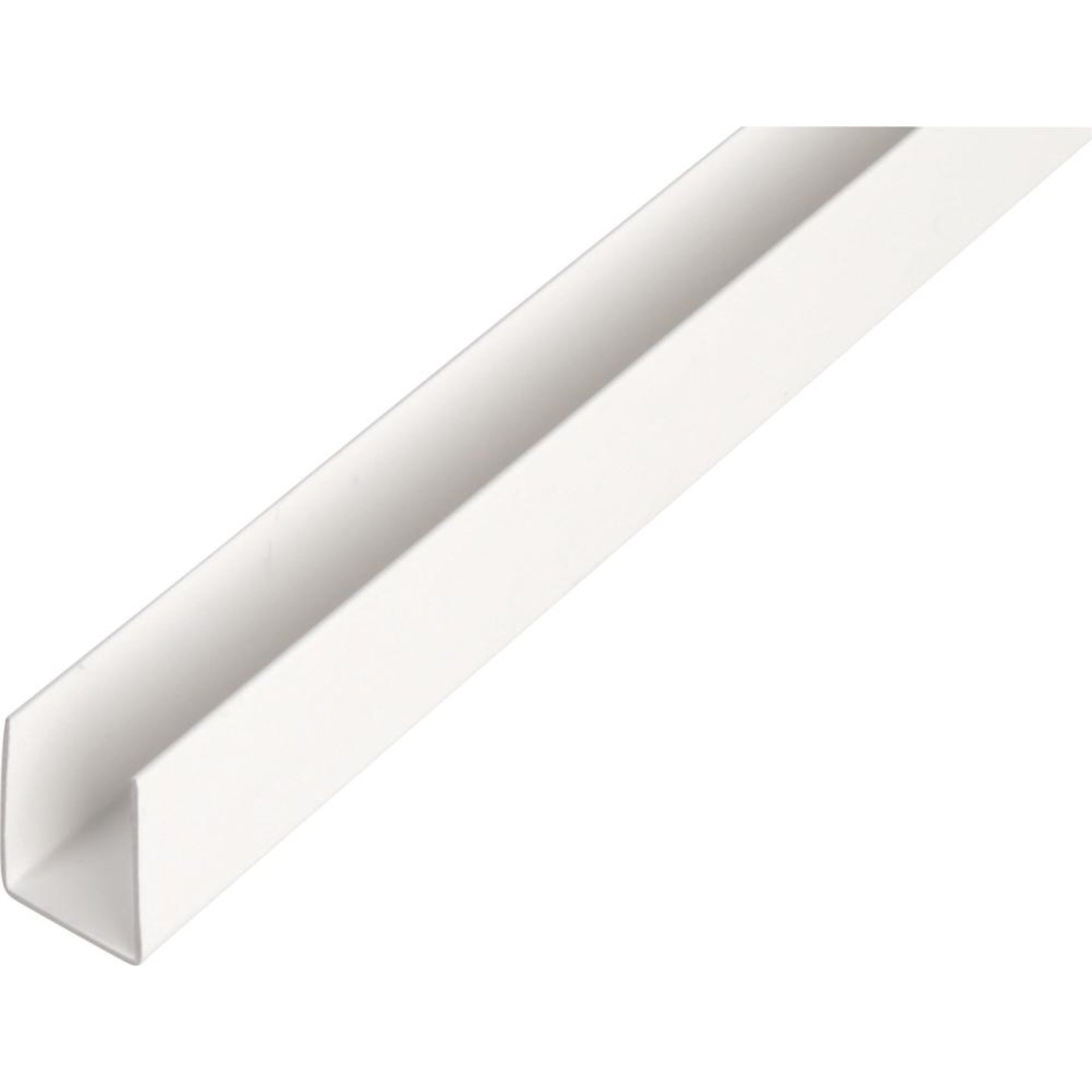 Kunststoff-U-Profil 2000/12x10mm weiß GAH Alberts
