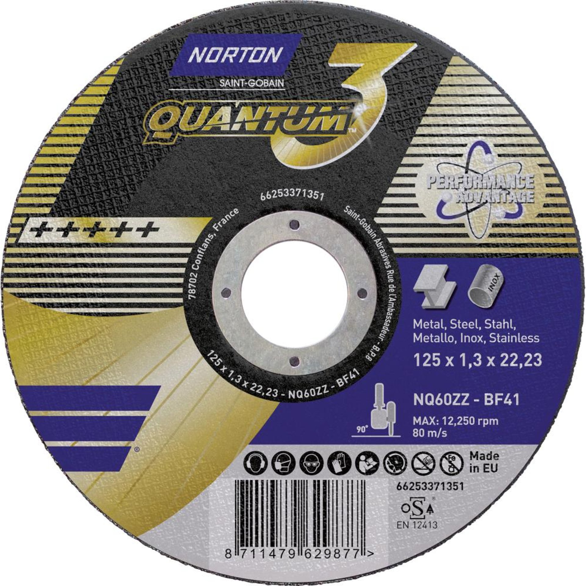 Trennscheibe Quantum3 125x1,3 T41