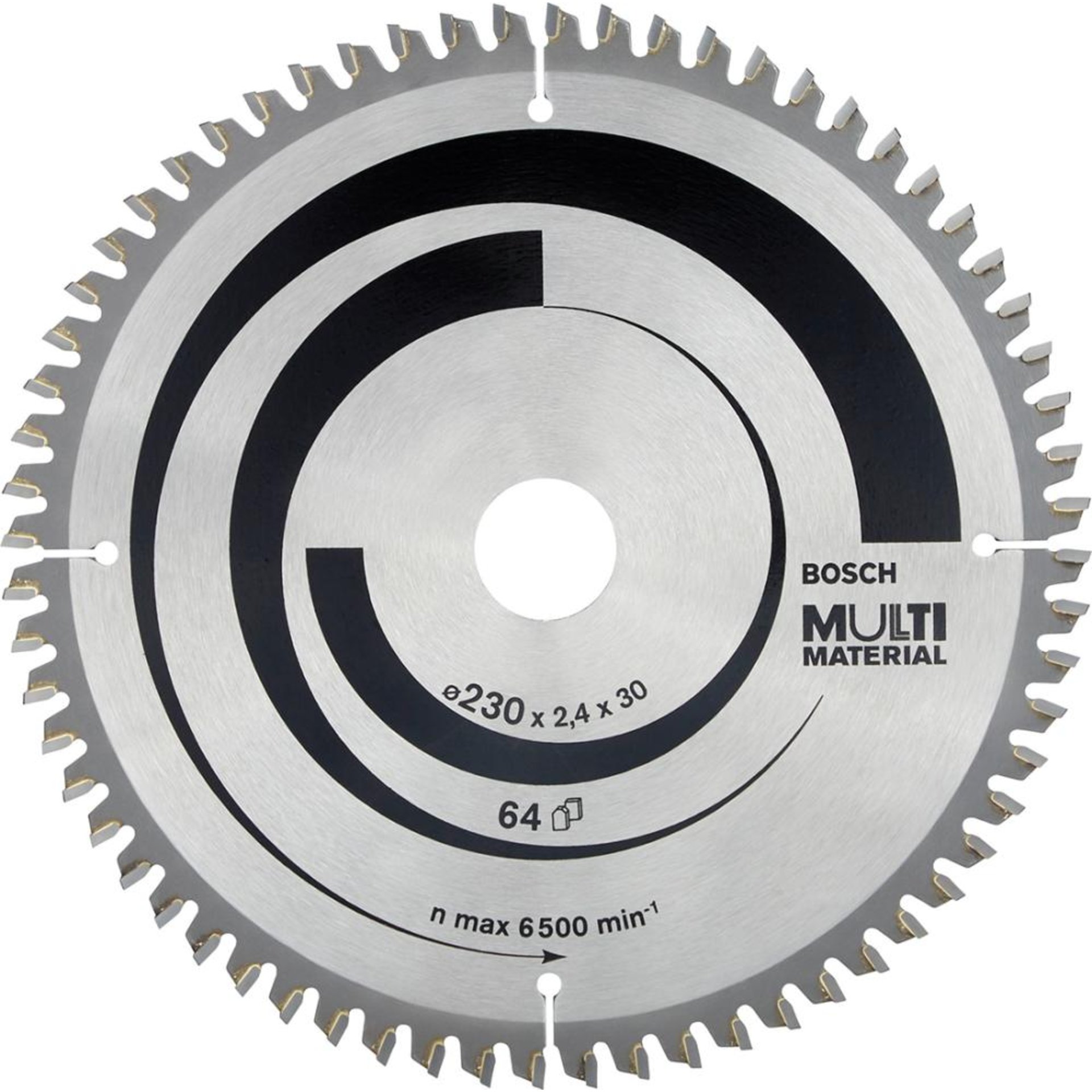 HM-Kreissägeblatt 230x2,4/1,8x30 64Z Bosch VE à 1 Stück Multi Material