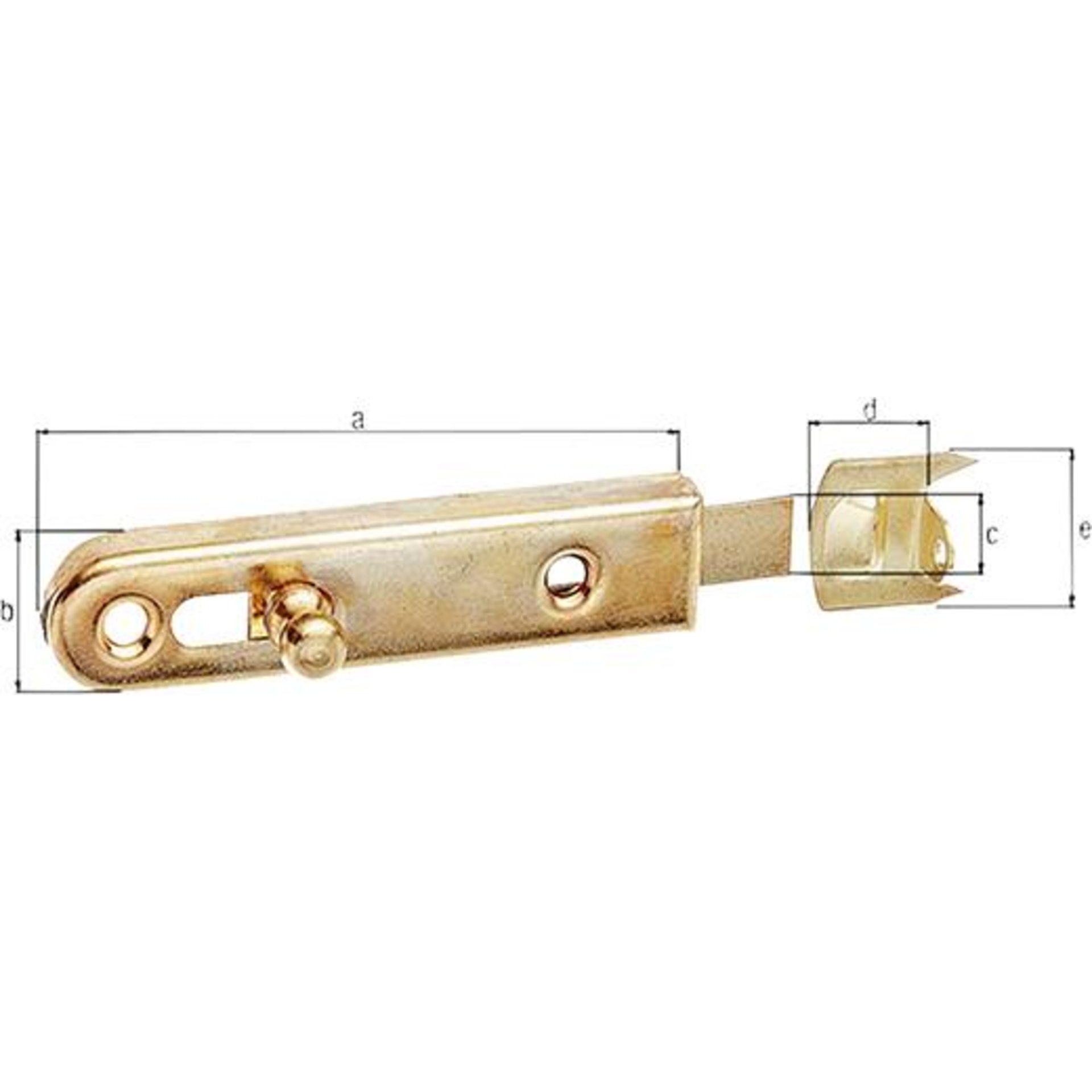 Möbelriegel vernickelt 70mm gerade GAH Alberts