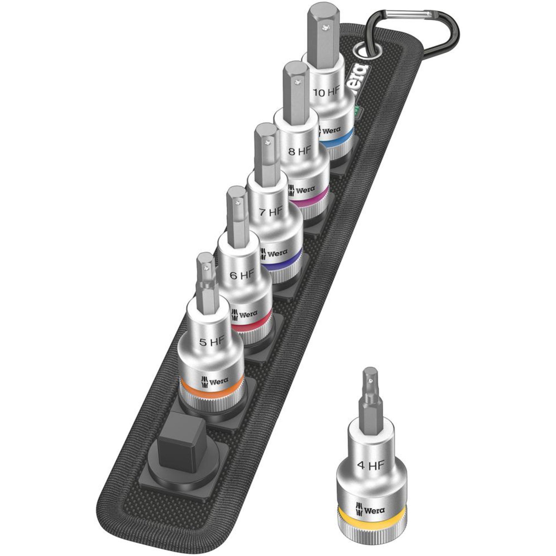 Schraubendrehereinsatz- Satz 1/2" Innensechskant mit Haltefunktion 6-teilig Wera