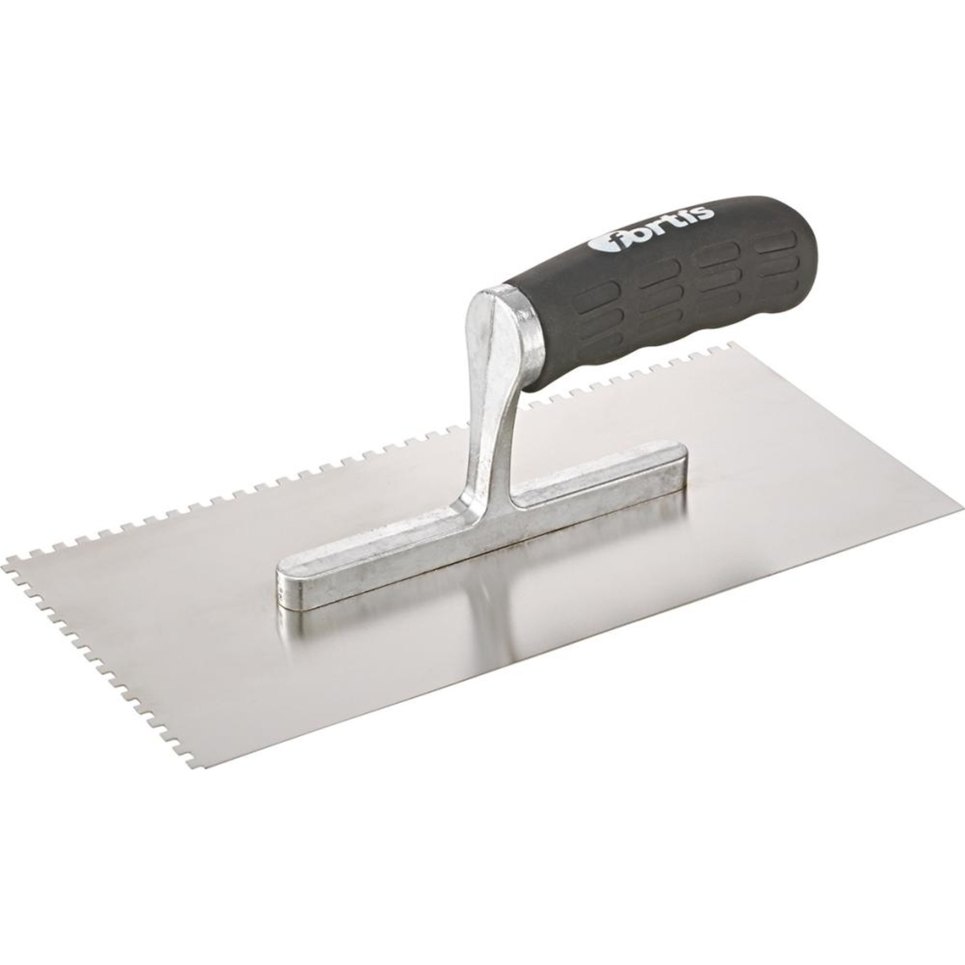Glättekelle gezahnt rostfrei 4x 4mm Softgriff FORTIS