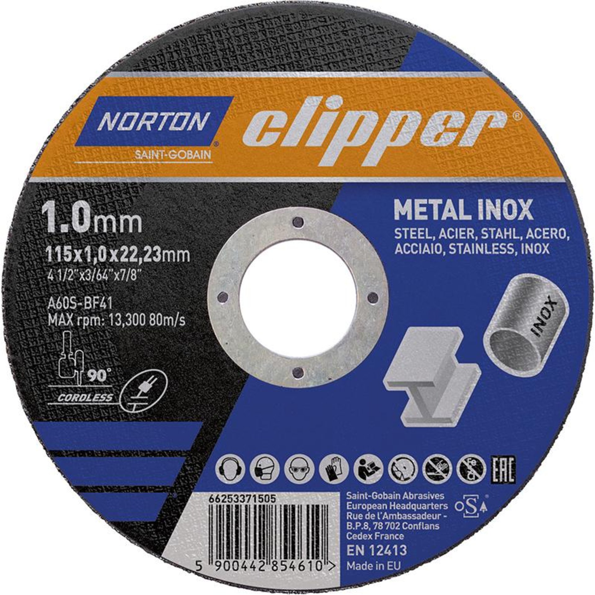 Trennscheibe METAL INOX für Stahl und Edelstahl