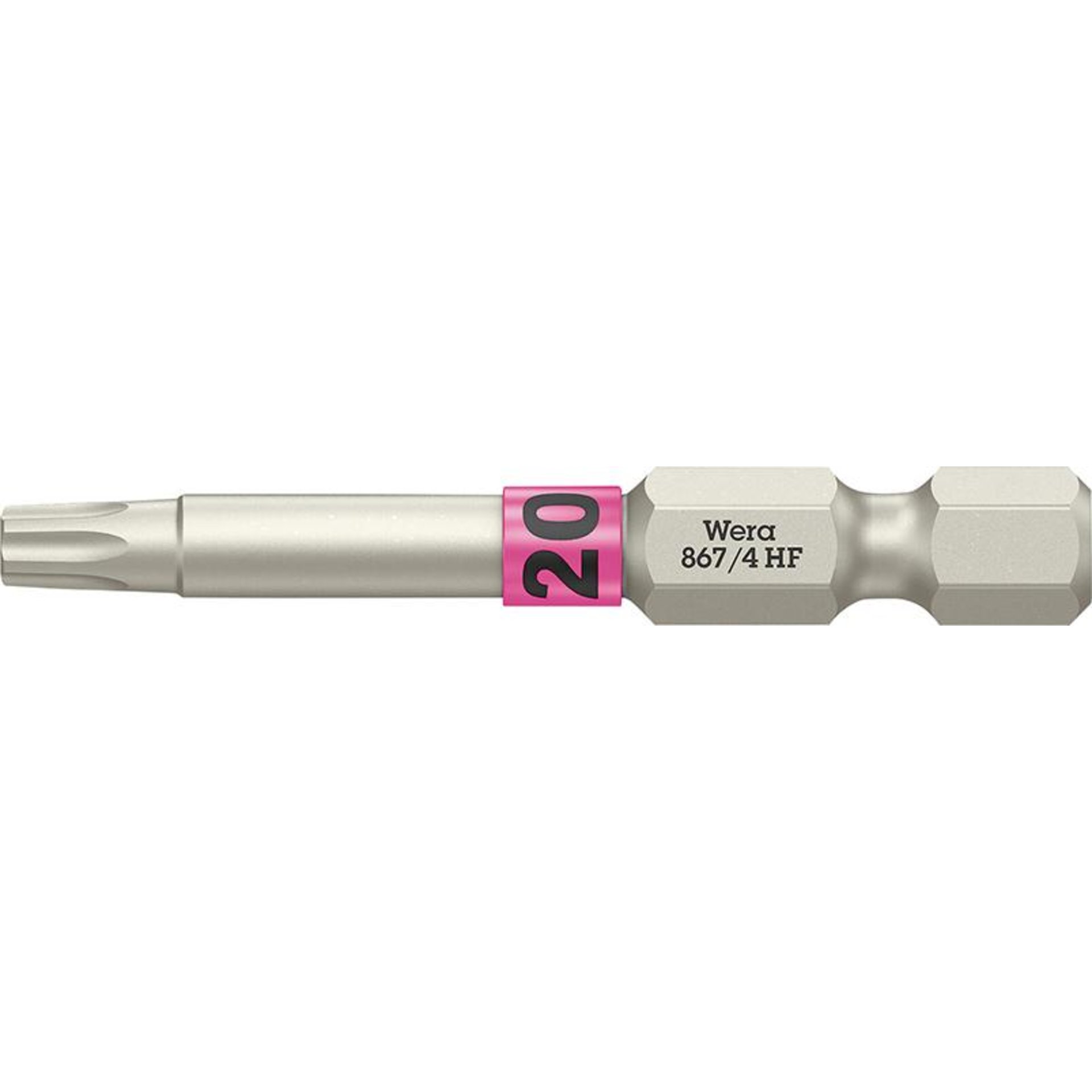 Bit zähhart 1/4" DIN 3126 E6,3 T20x50mm Haltefunktion Wera