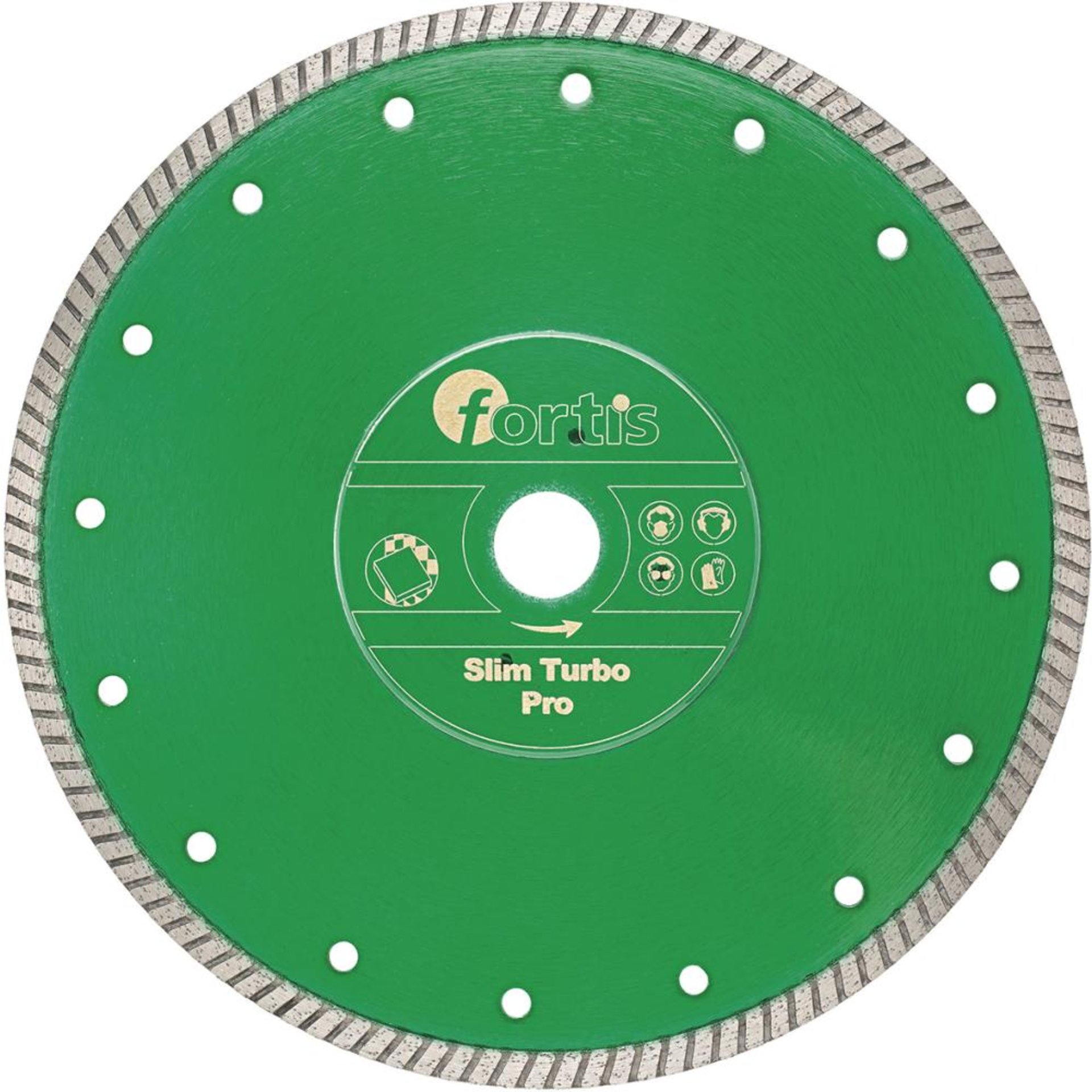 Diamant-Trennscheibe Slim Turbo Pro Ø 115 mm mit Turbosegment 7 mm Bohrung 22,2 mm FORTIS