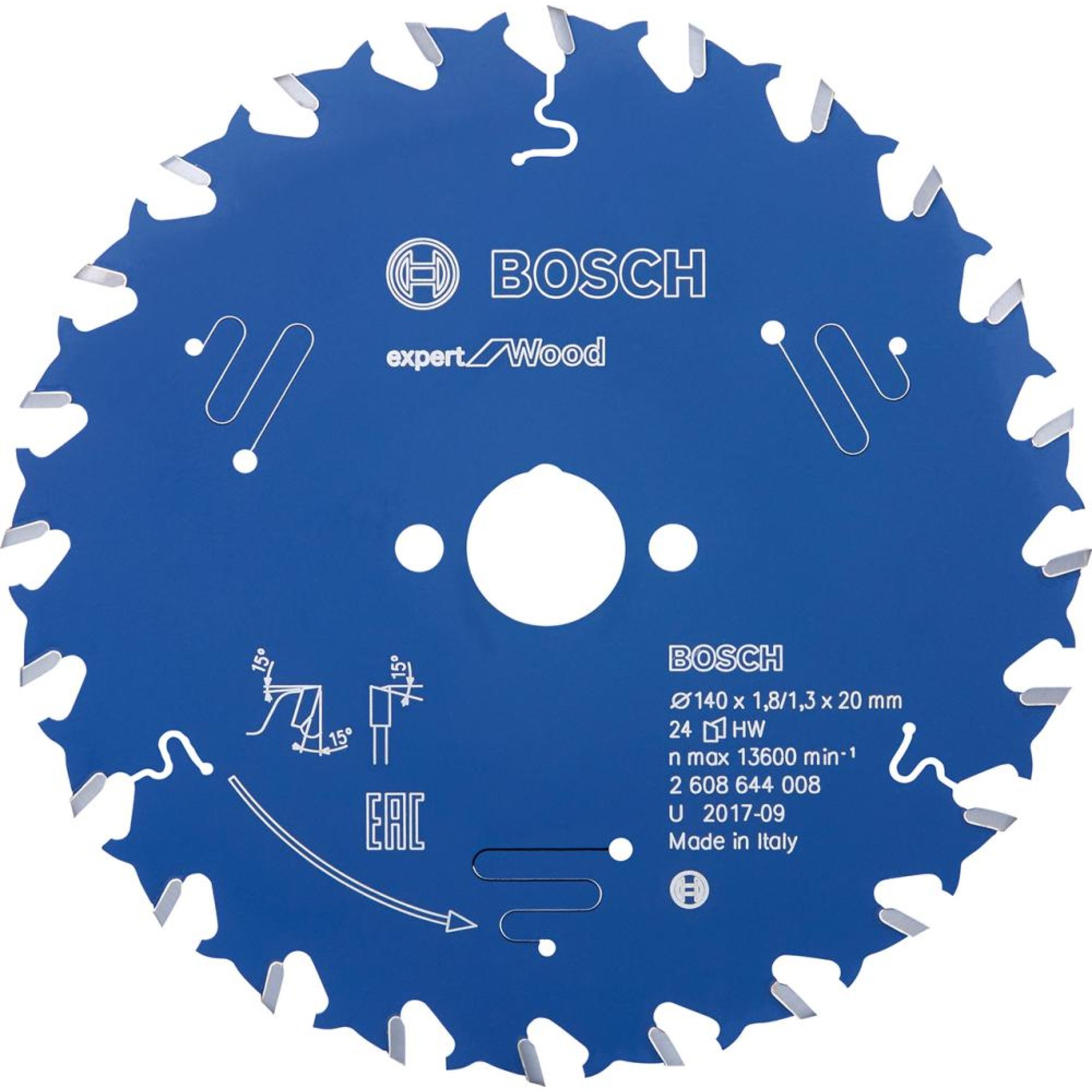 HM-Kreissägeblatt 140x1,8/1,3x20 24Z WBoschVE à 1 Stück Expert for Wood
