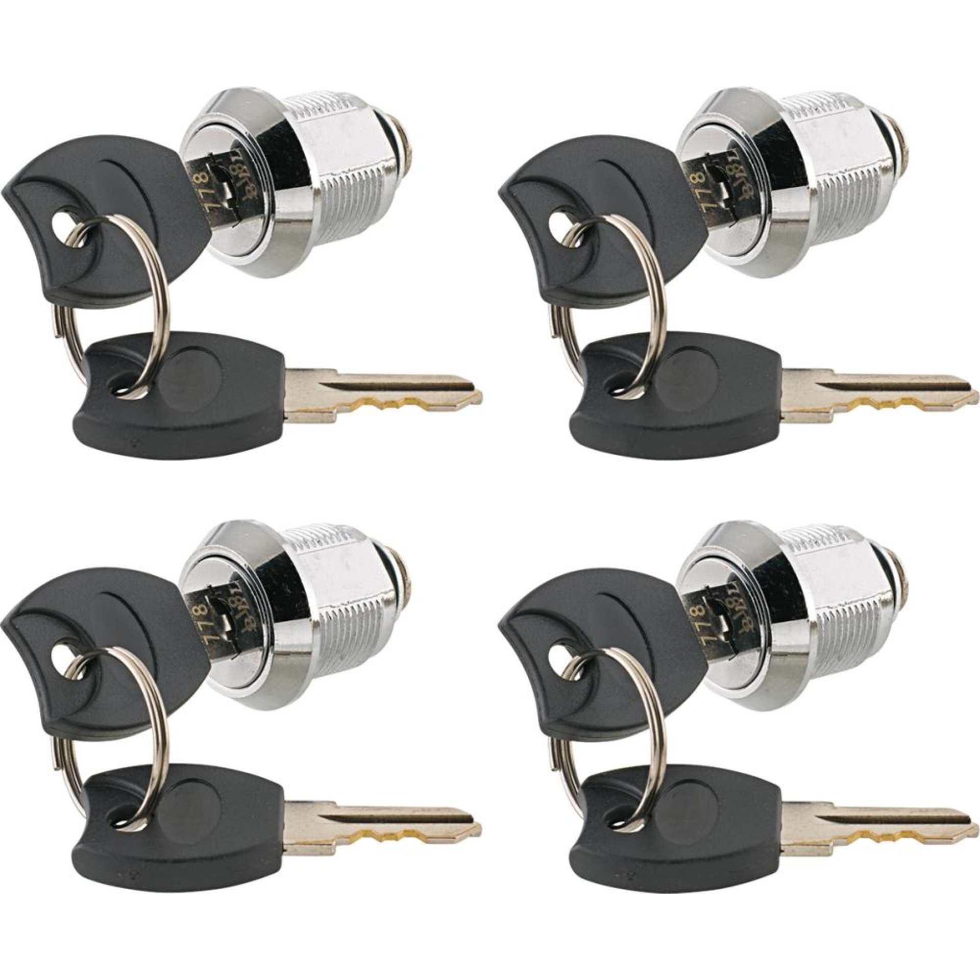 Ersatzschloss-Set 4 Schlösser+8 Schlüsseln für Rollwerkbank