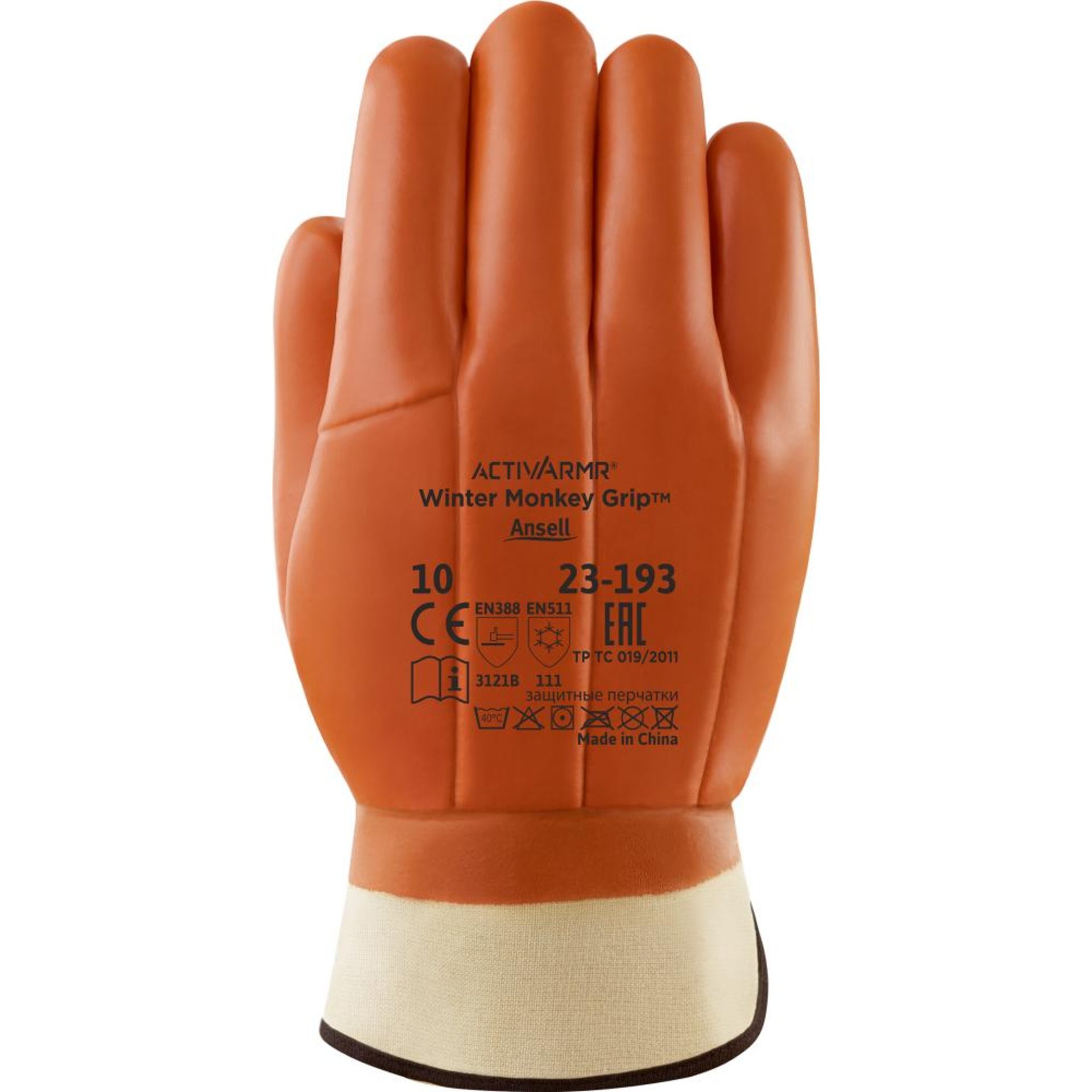 Kälteschutzhandschuh Monkey Grip 23-193 Gr. 10 Ansell
