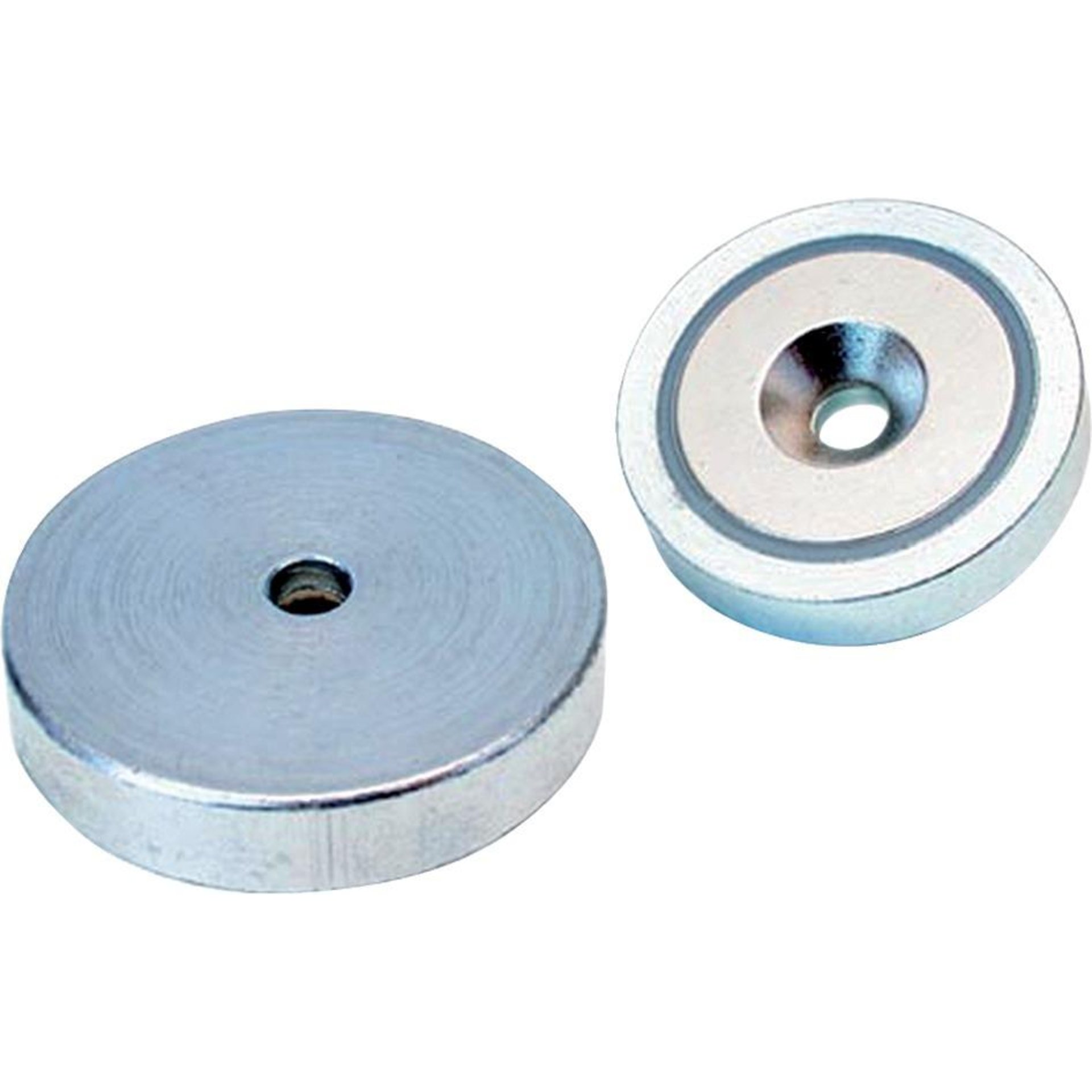 Neodym-Magnet-Flachgreifer mit Durchgangsbohrung und Ansenkung