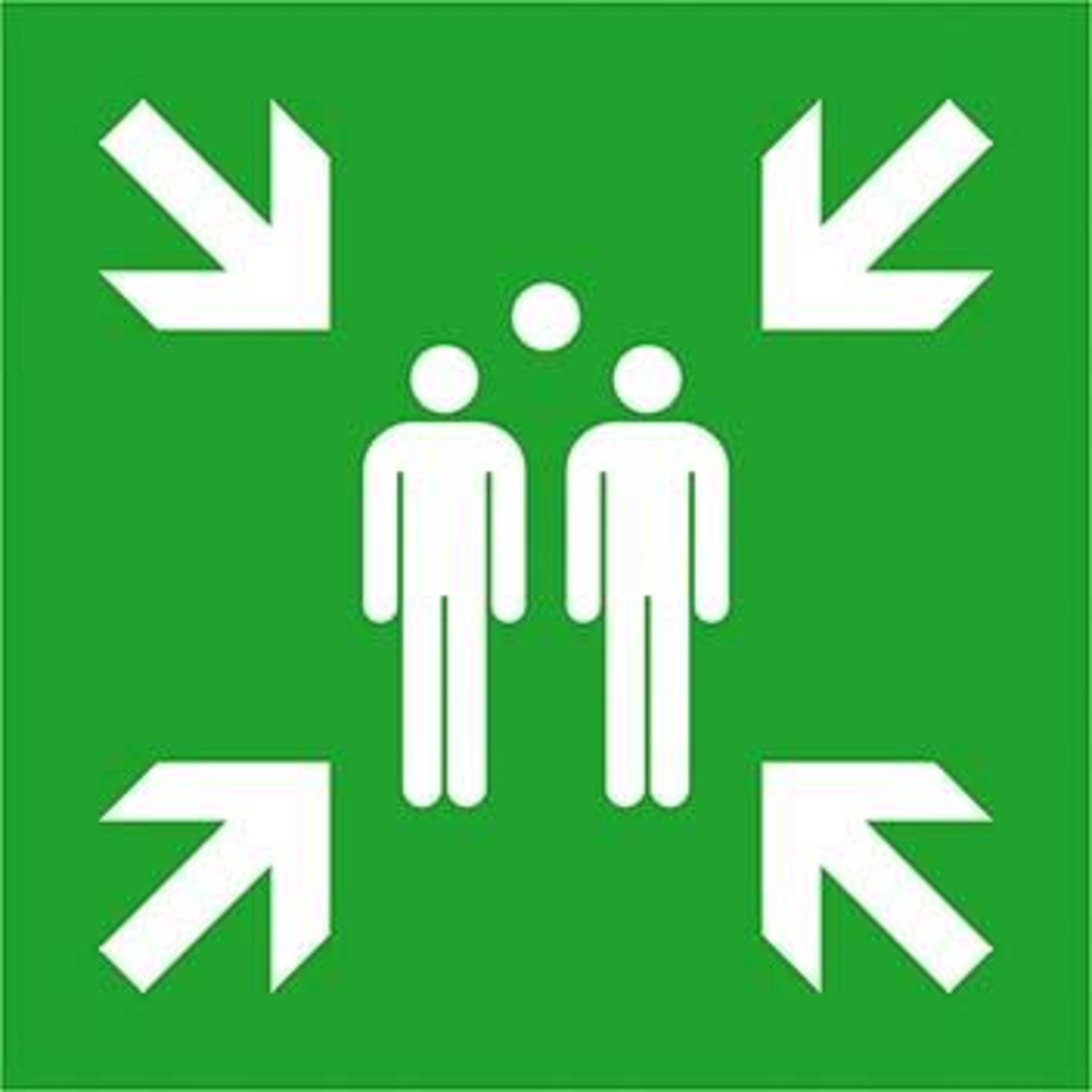 Rettungsschild, Sammelstelle