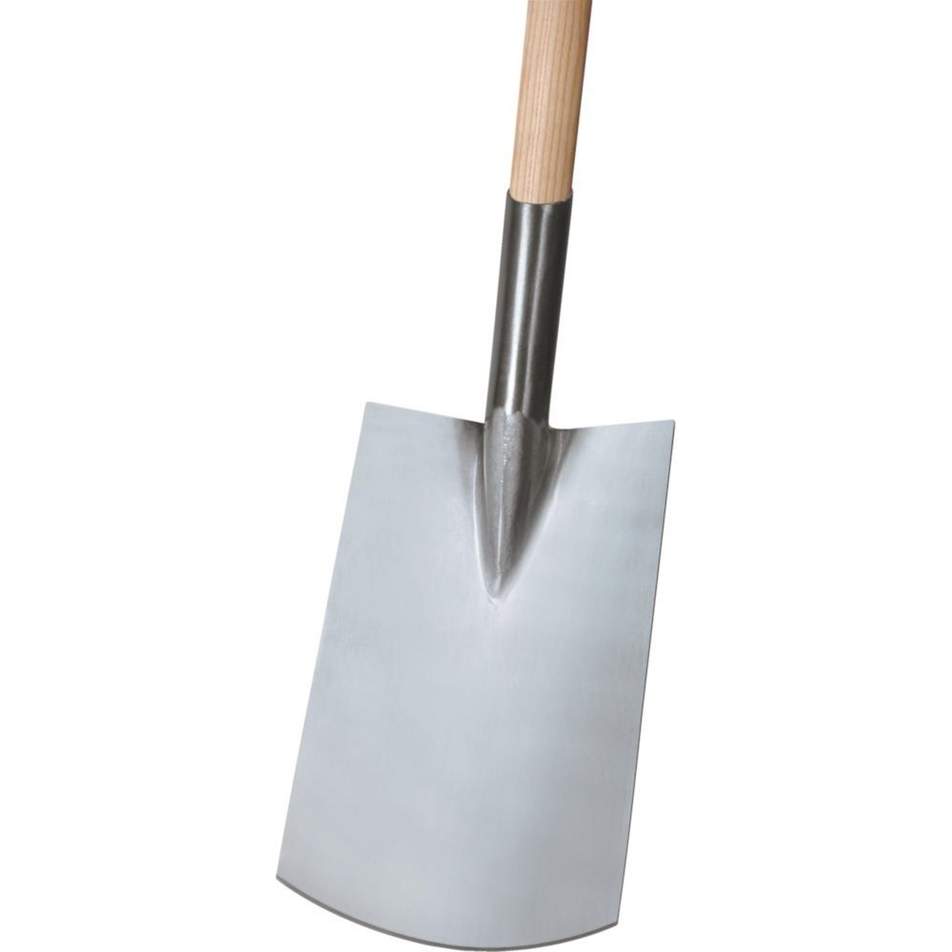 Gärtnerspaten Edelstahl Gr. 2 T-Stiel TrittschutzIdeal