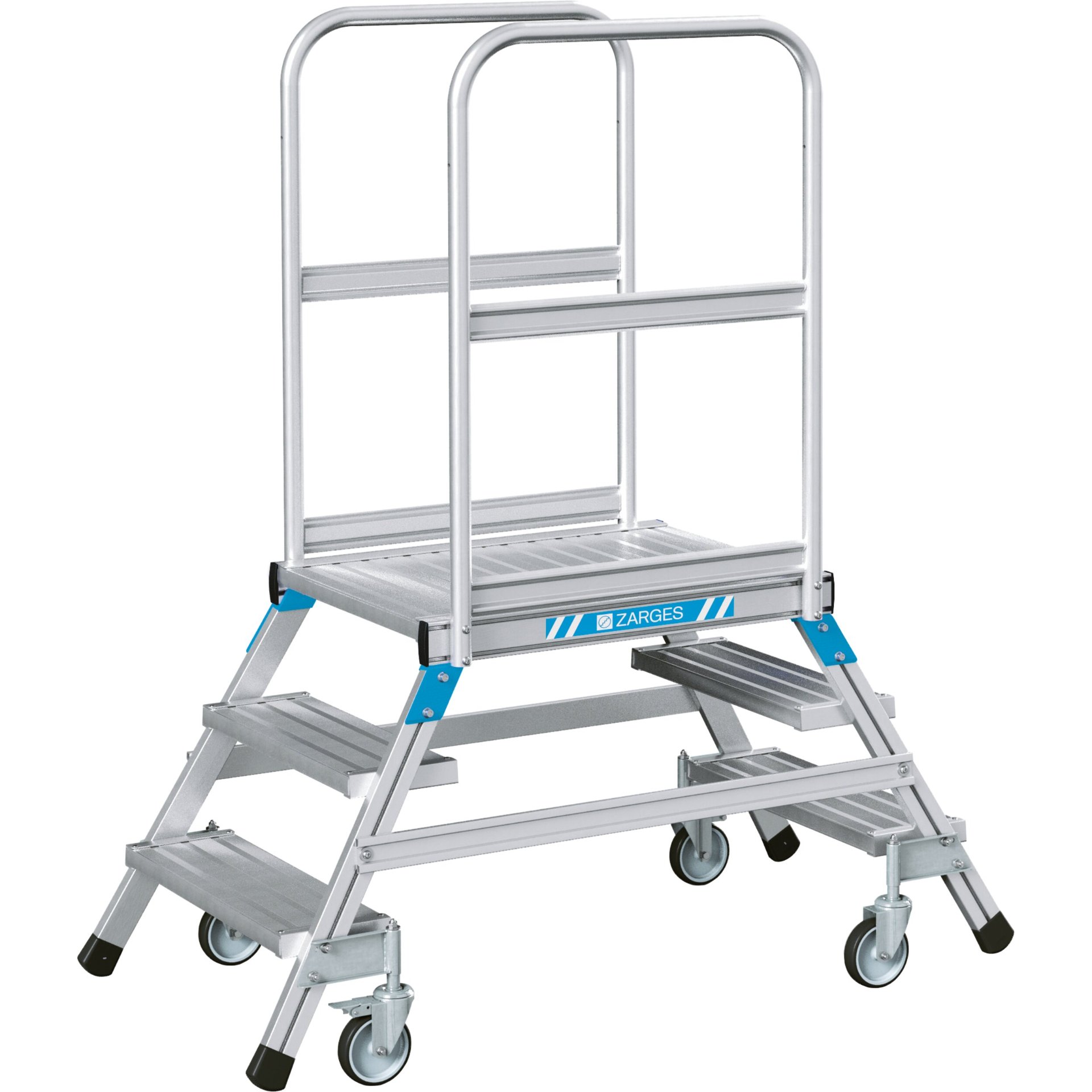 Podesttreppe, beidseitig 3 Stufen