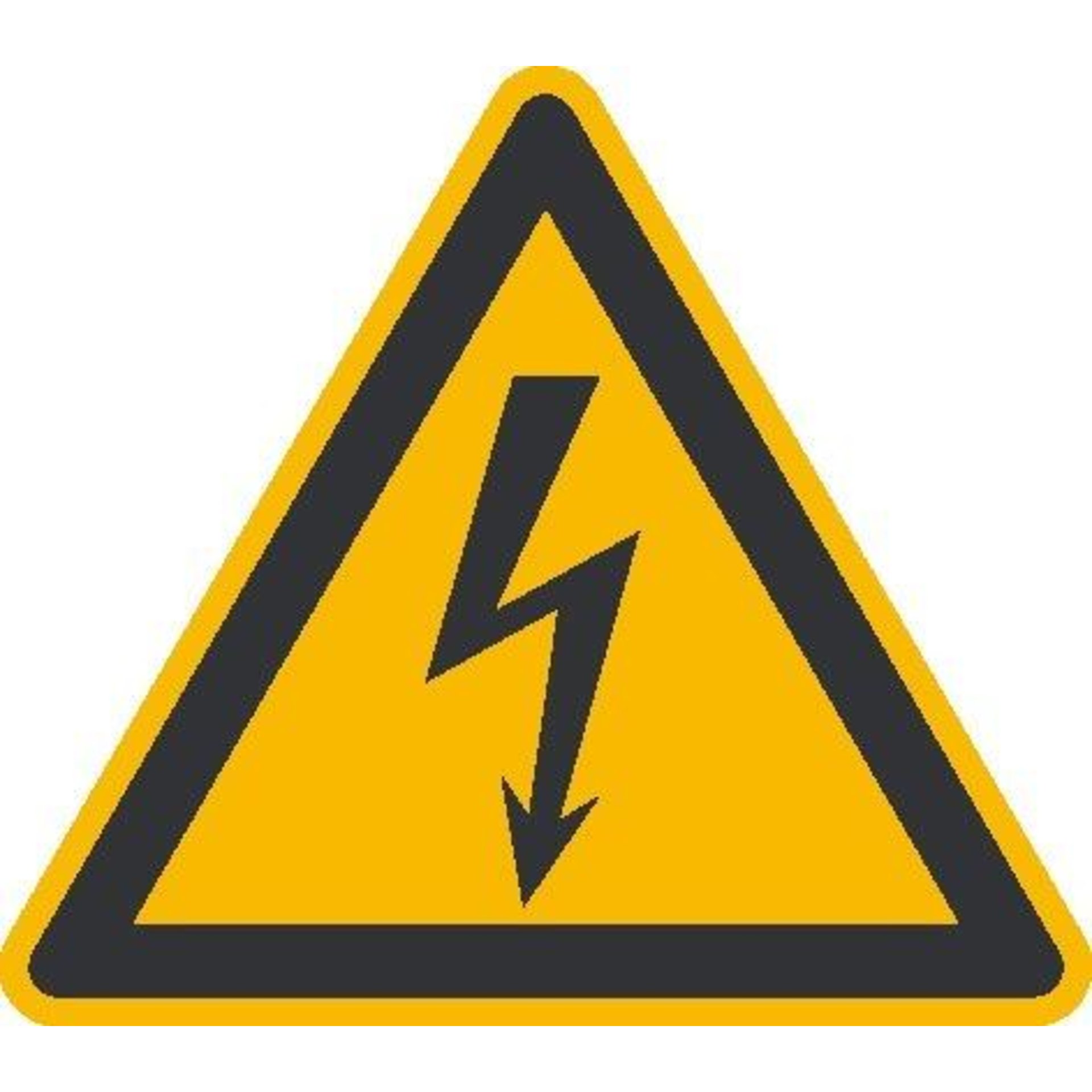 Warnschild, Warnung vor elektrischer Spannung
