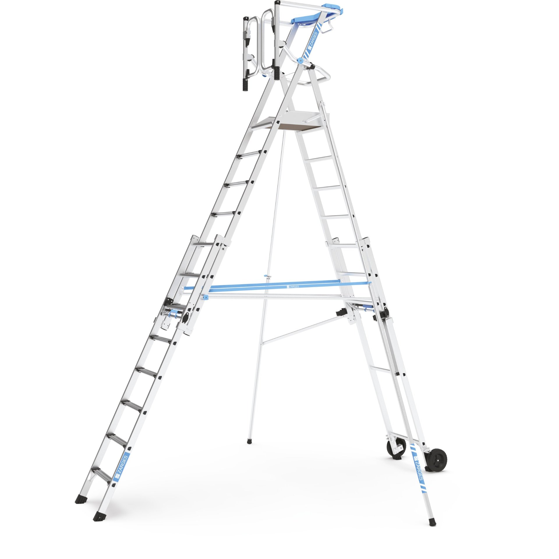 ZAP Masterflex Plus S - Teleskop-Plattformleiter 12 Stufen