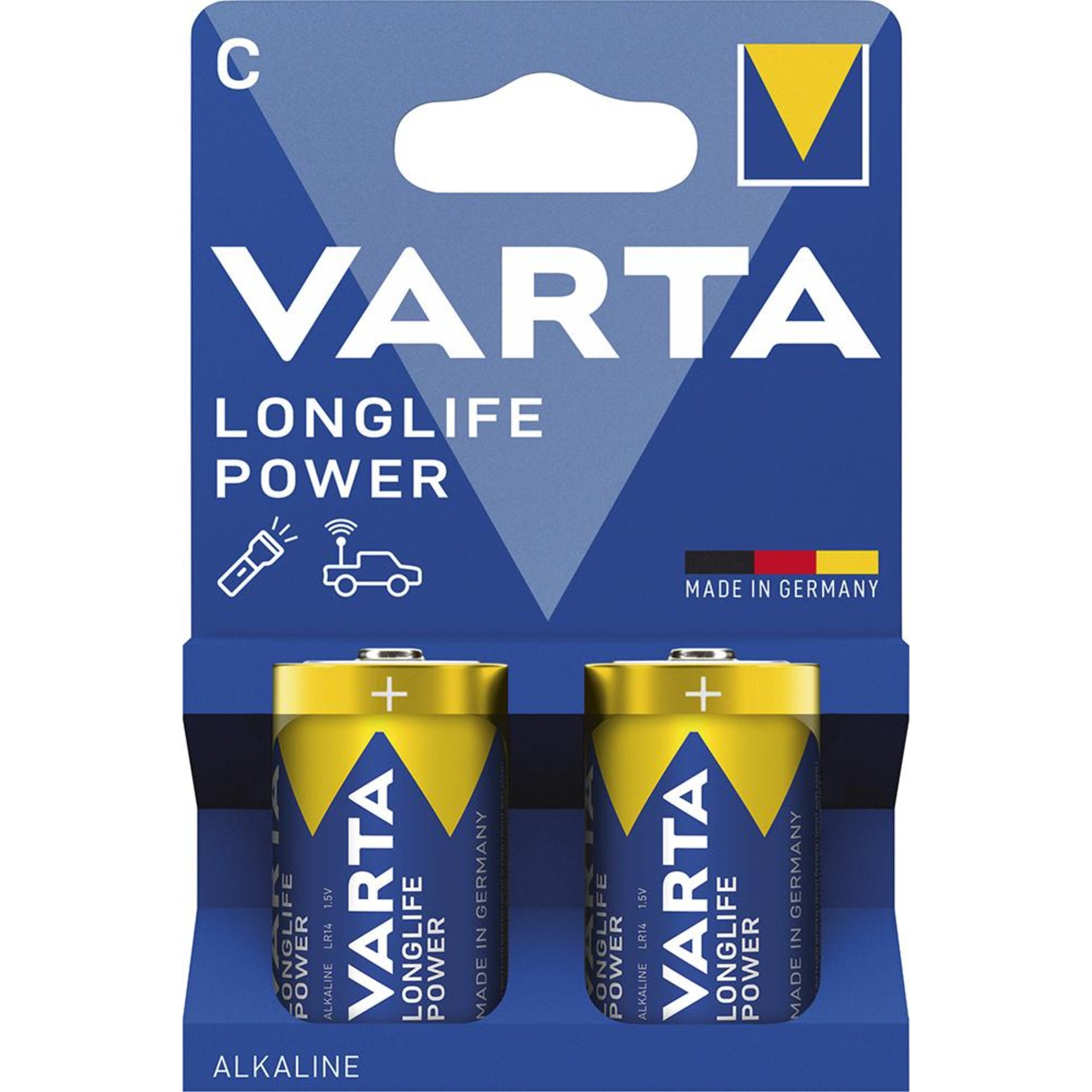 Batterie LONGLIFE POWER C2er Blister Alkaline