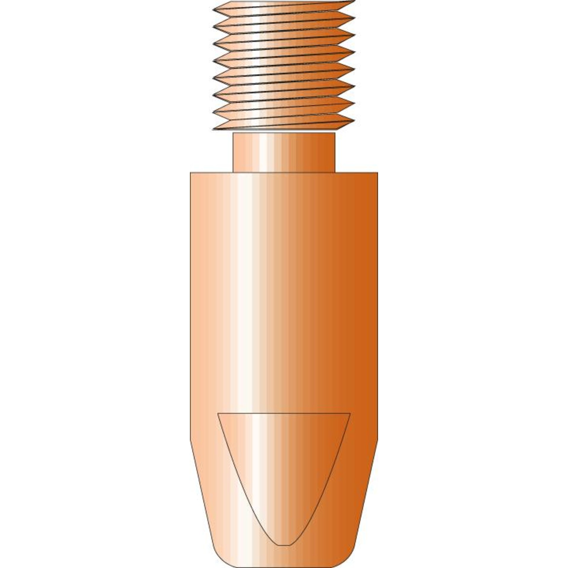Stromdüse M8 für MIG-/MAG-Schweißbrenner 400/500