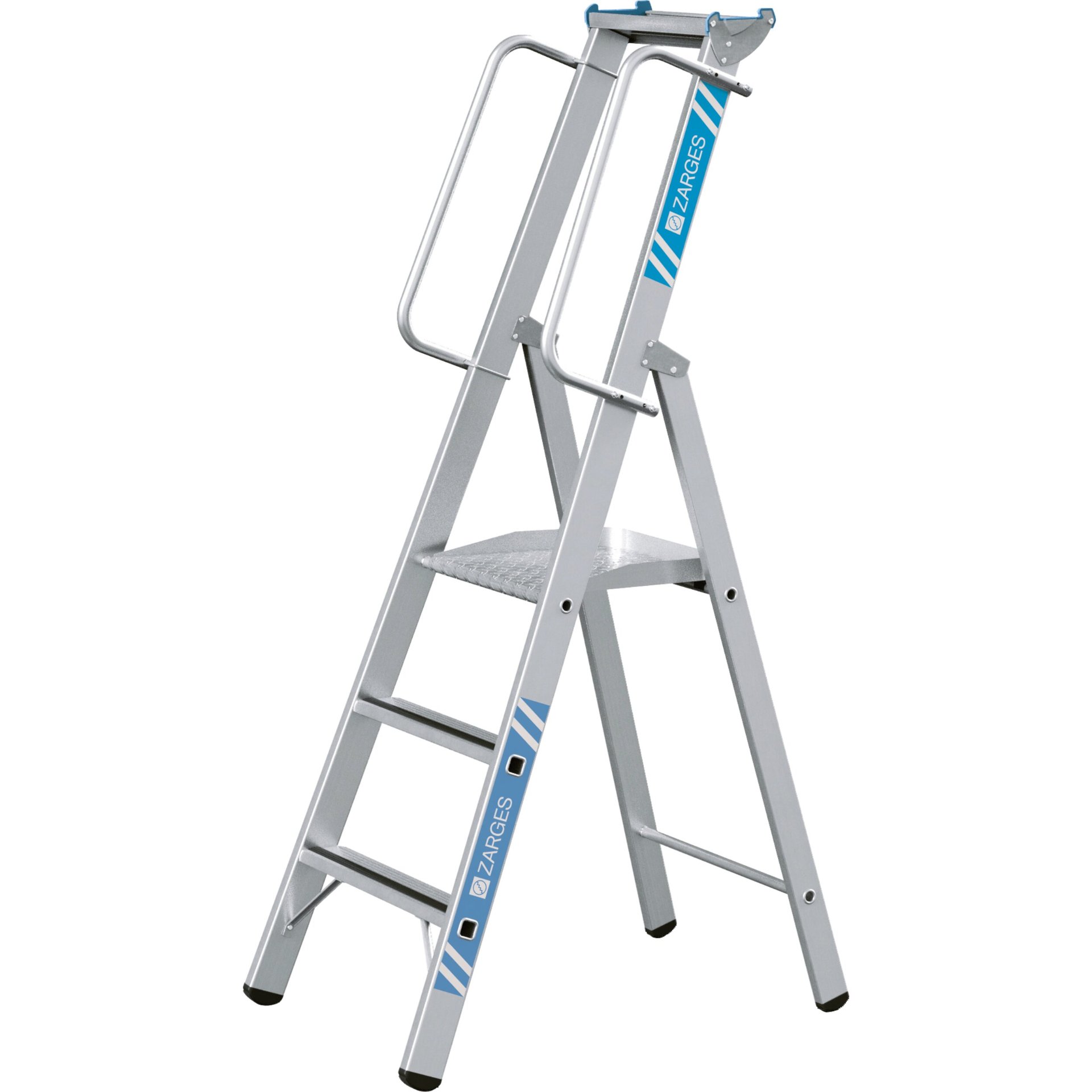Meistertritt S - LM-Stehleiter m Plattform 3 Stufen