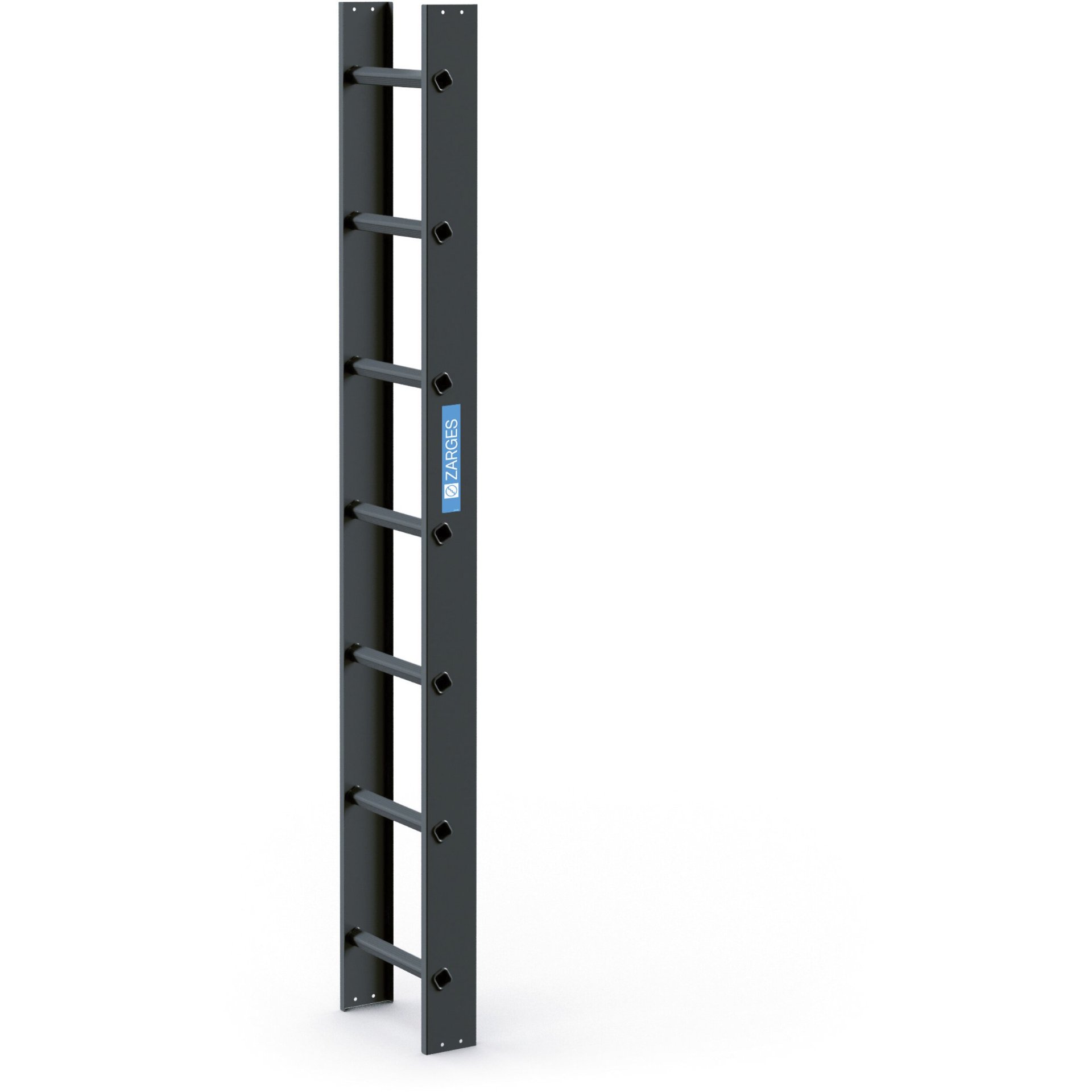 Dachleiter 2,0 m Anthrazitgrau 7 Sprossen