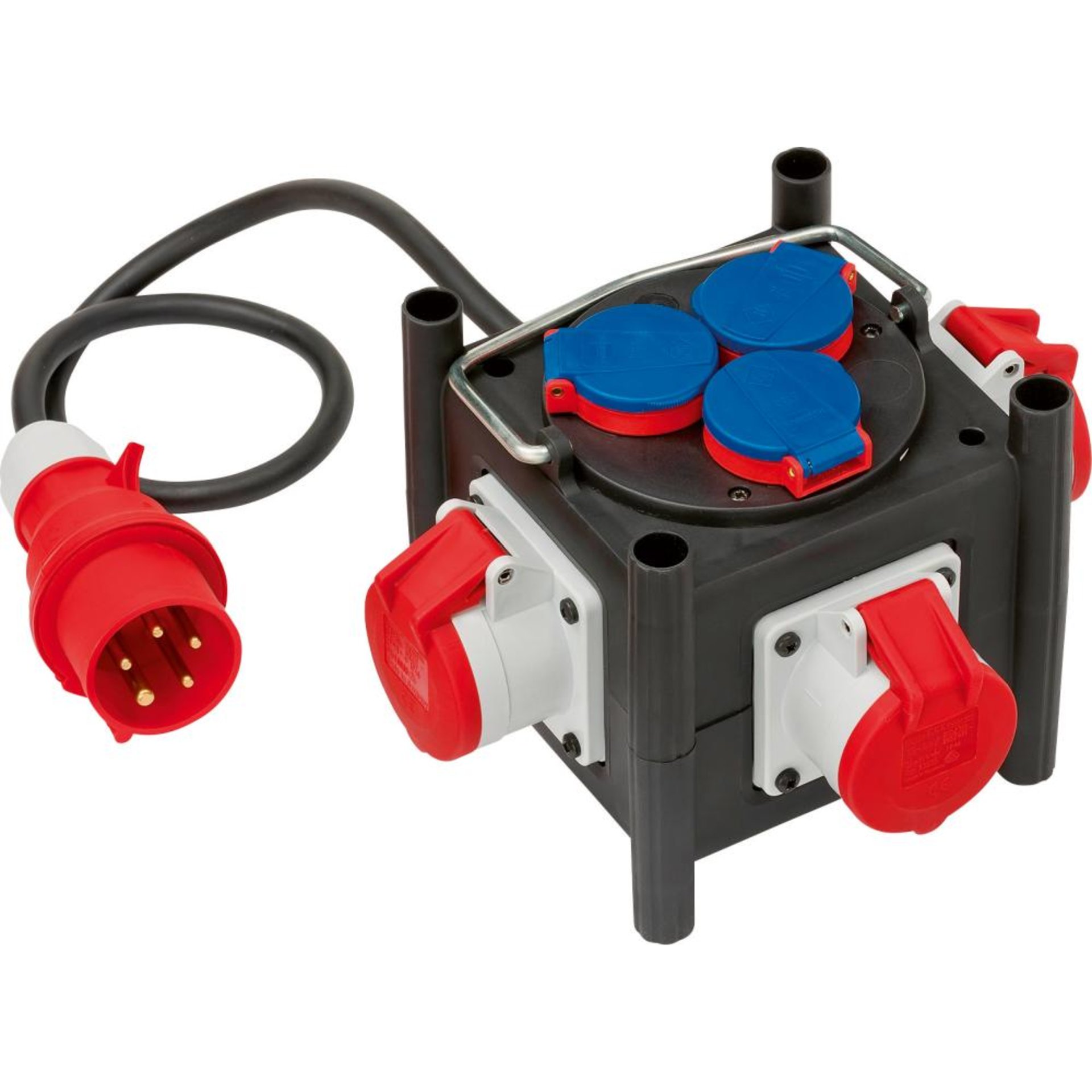 Kompakt-Stromverteiler H07RN-F5G1,5 1m 3xCEE400V + 3x230V Brennenstuhl