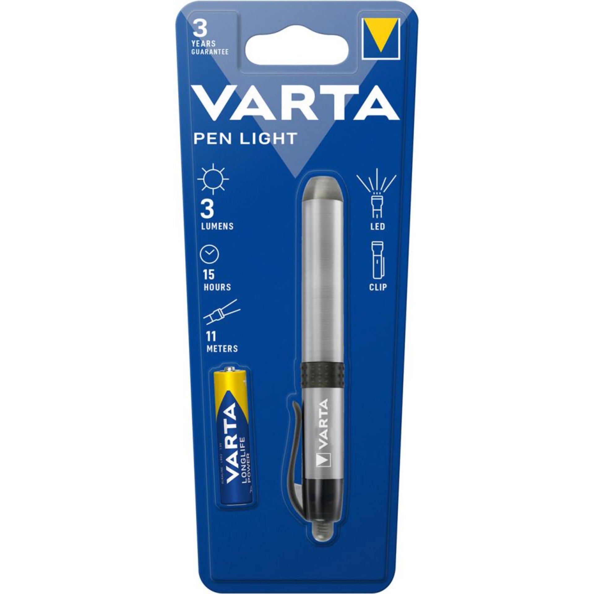 Taschenlampe Penlight LED16611 mit Batterie AAA imBlister VARTA