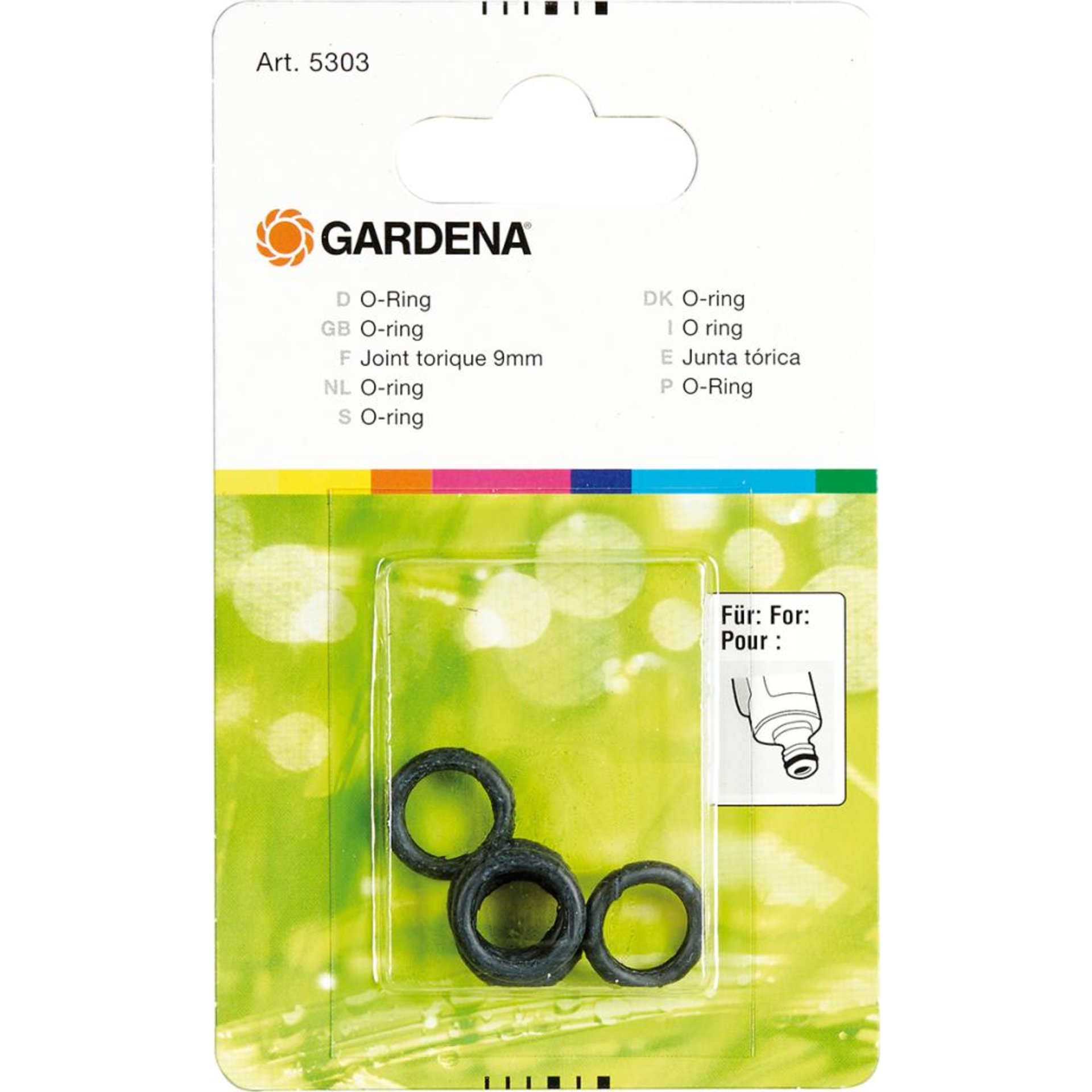 O-Ring 9 mm a 5 Stk Gardena