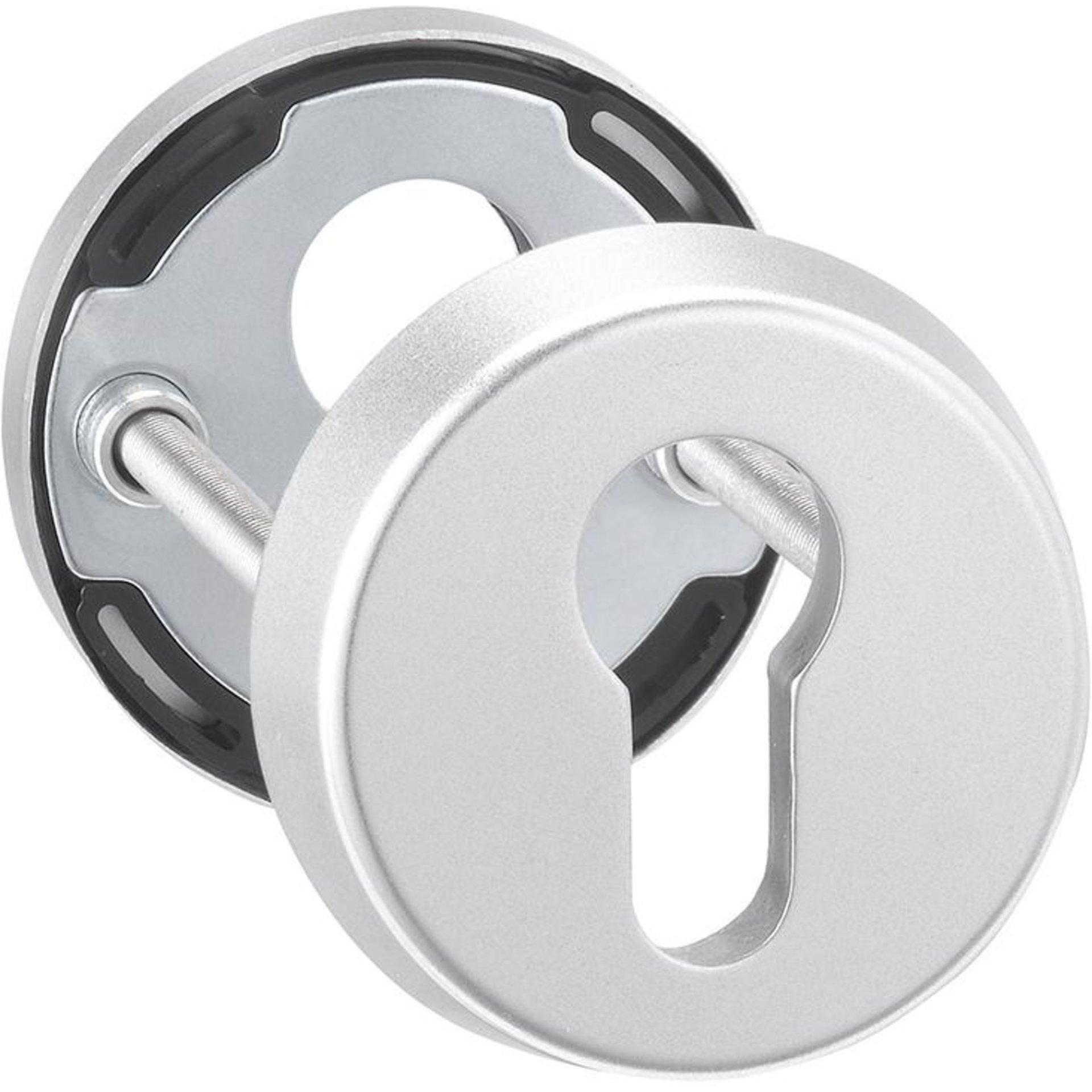 Haustür-Schutz-Schlüsselrosette 6533 + 6633, Aluminium