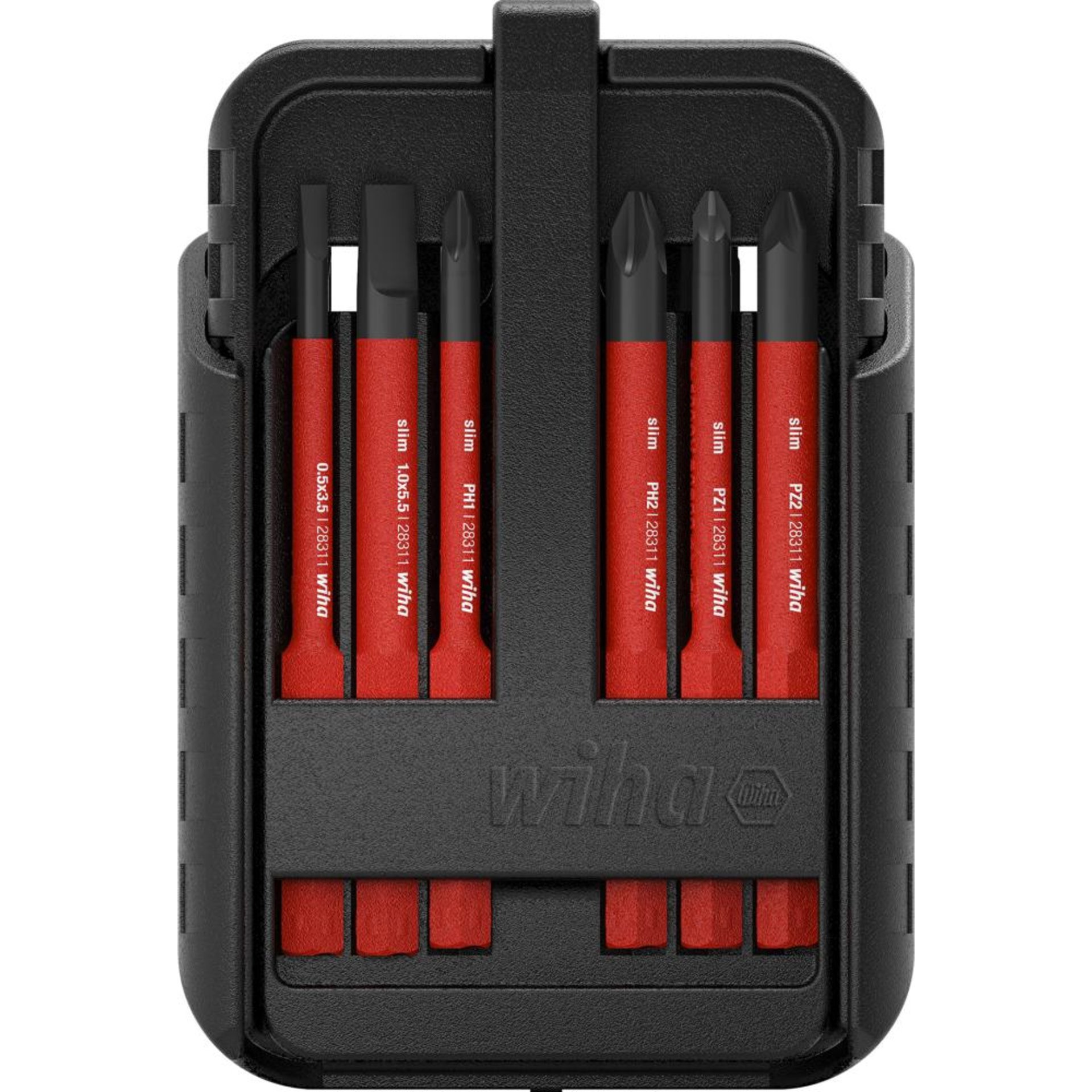 Wechselklingen-Satz VDE slimBit electric PH, PZ, XENO, Schlitz 12-teilig Wiha