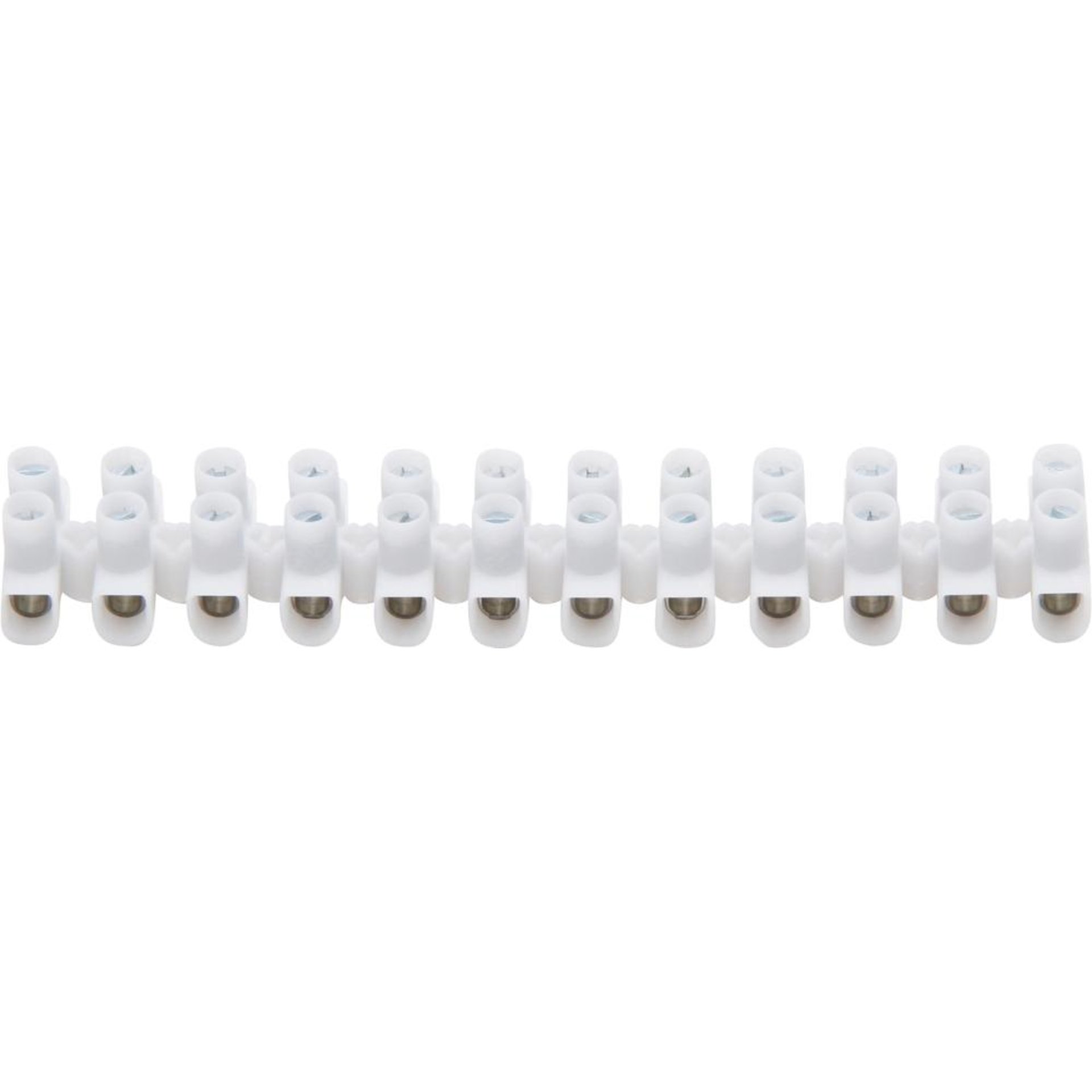 PVC-Lüsterklemmleiste, 12-polig, natur