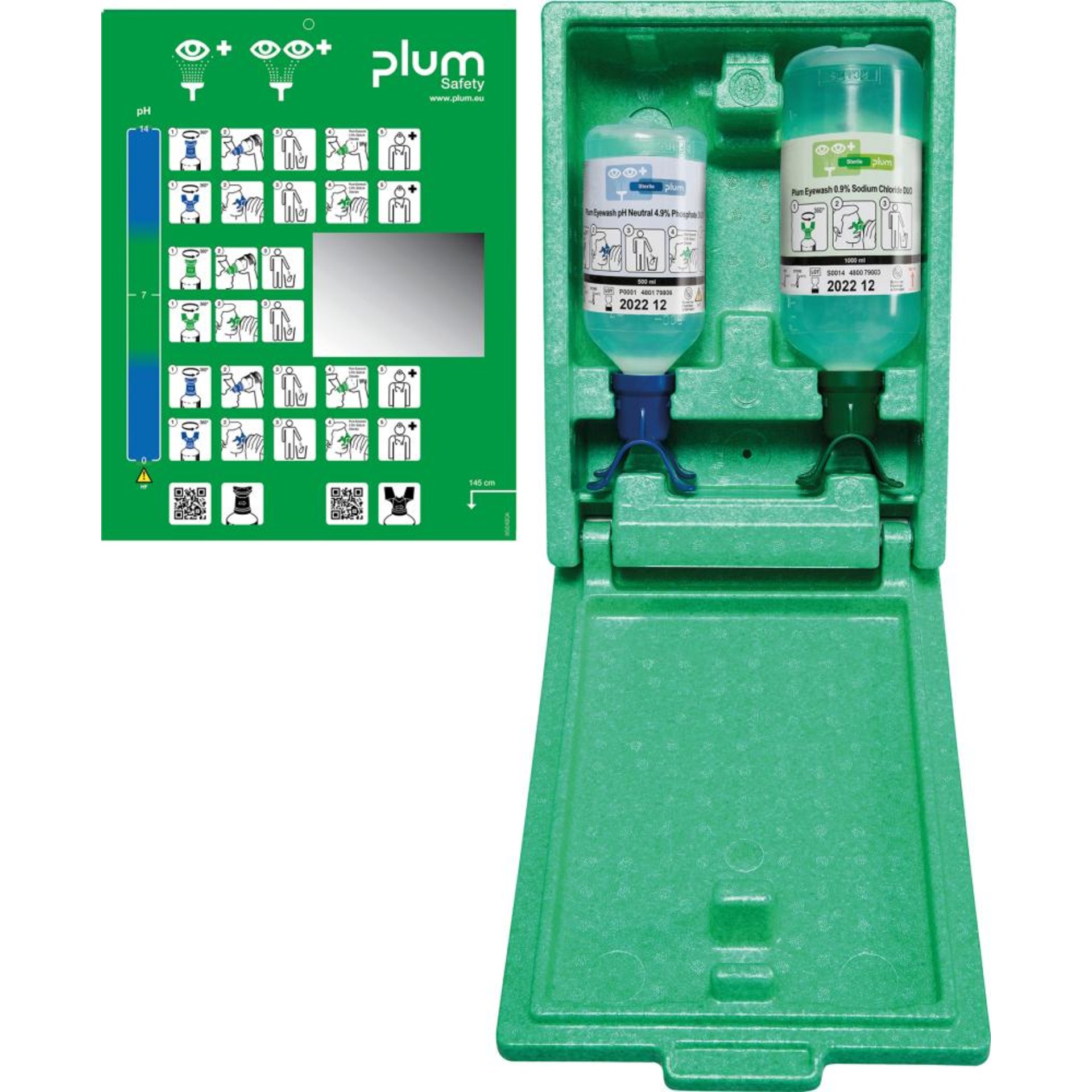 Augennotfallstation Duo, pH neutr.m.Fl.1000/500ml