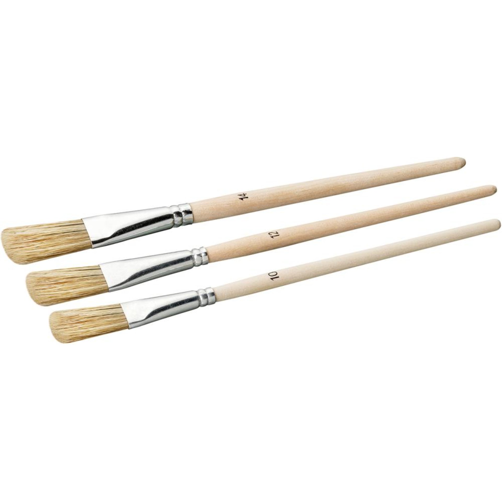 Emaillelackpinselset 3tlghelle Borste G10/12/14FSC