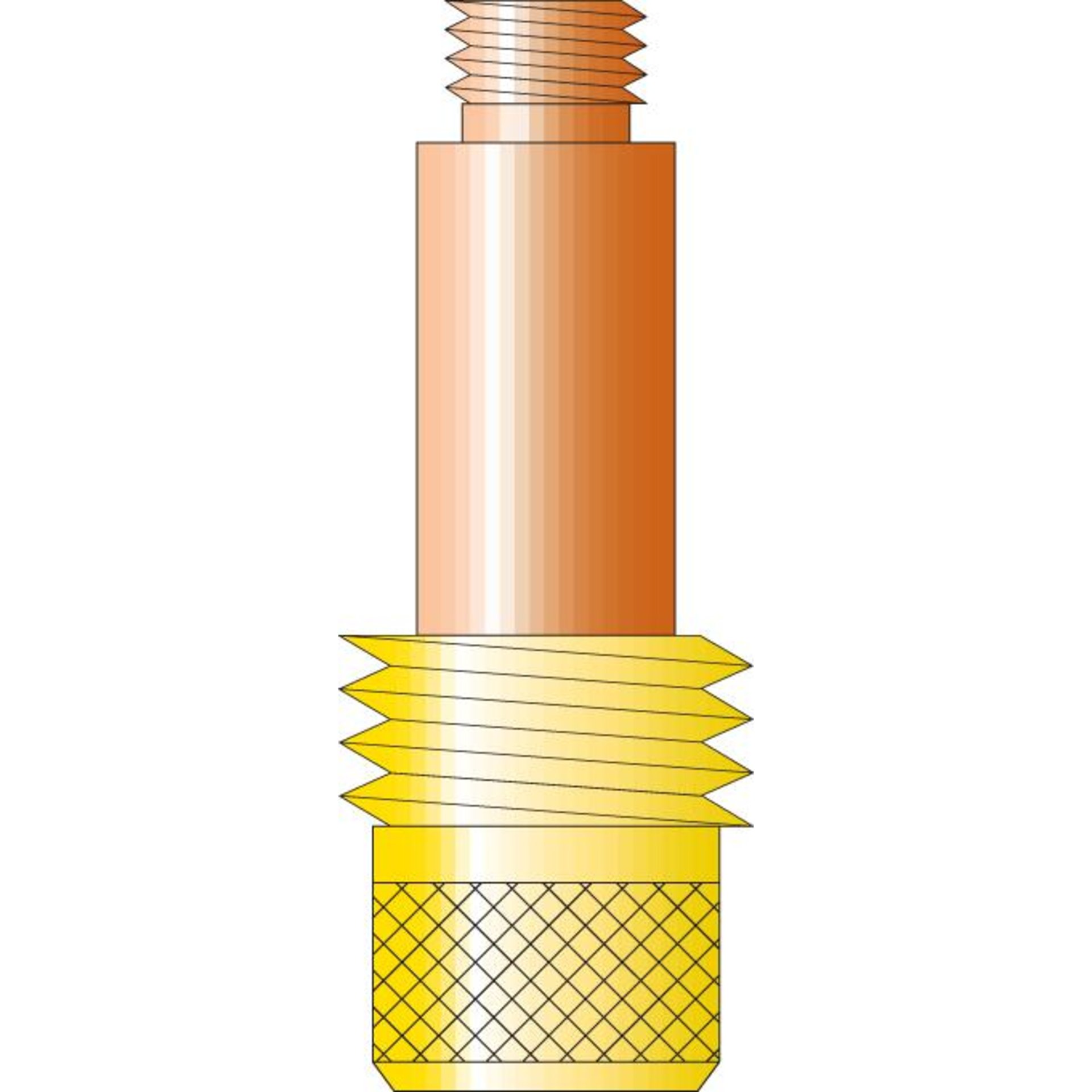 Spannhülsengehäuse, mit Gaslinse, SR 17/26