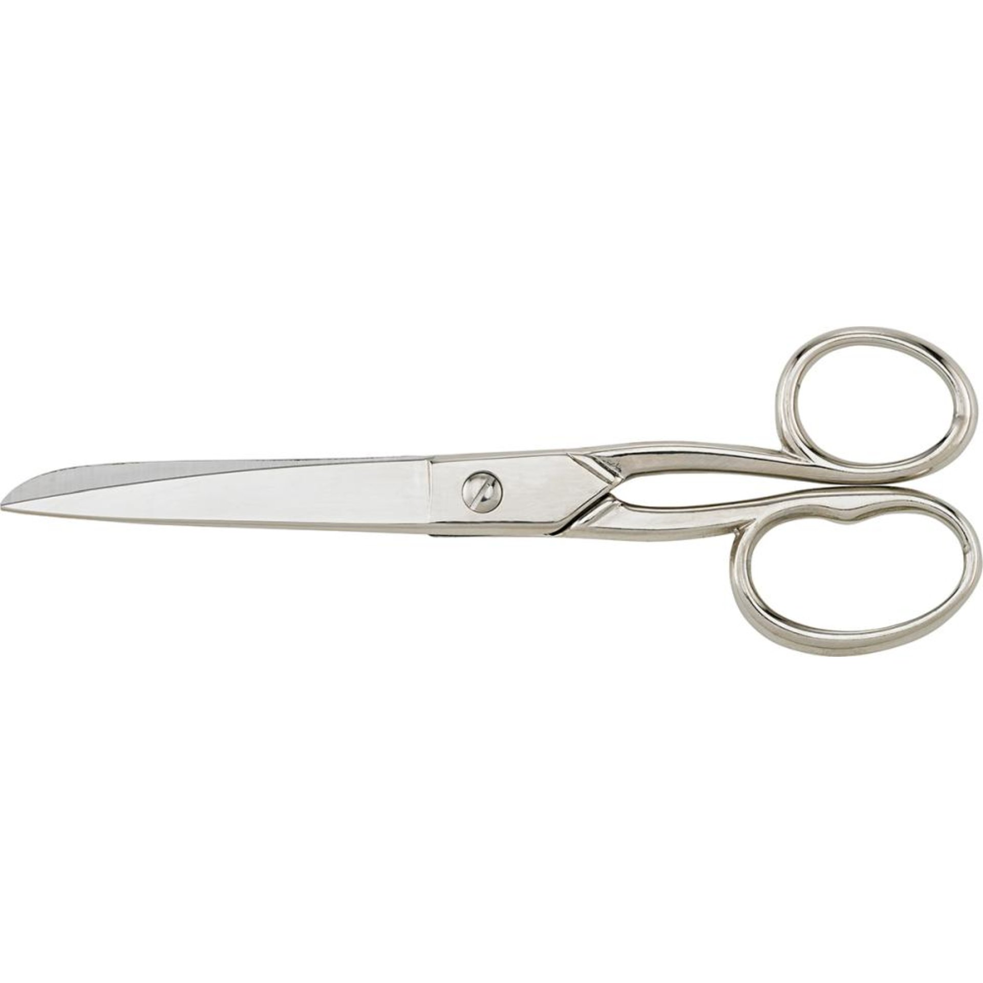 Allzweckschere 180mm vernickelt, 1 rundes und 1 langes Griffauge KIESEL