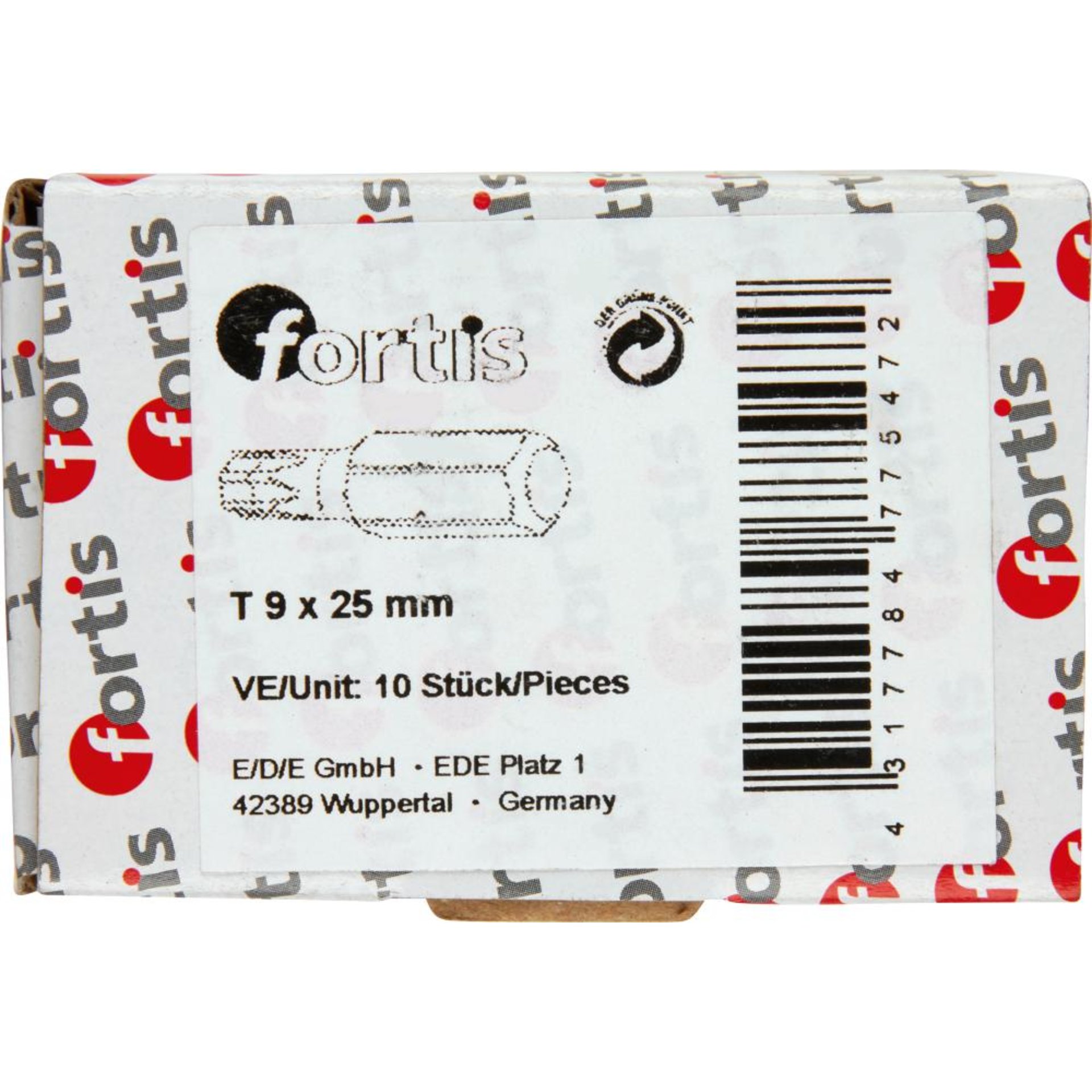Bit zähhart 1/4" DIN3126 C6,3 T9x25mm 10er Pack FORTIS