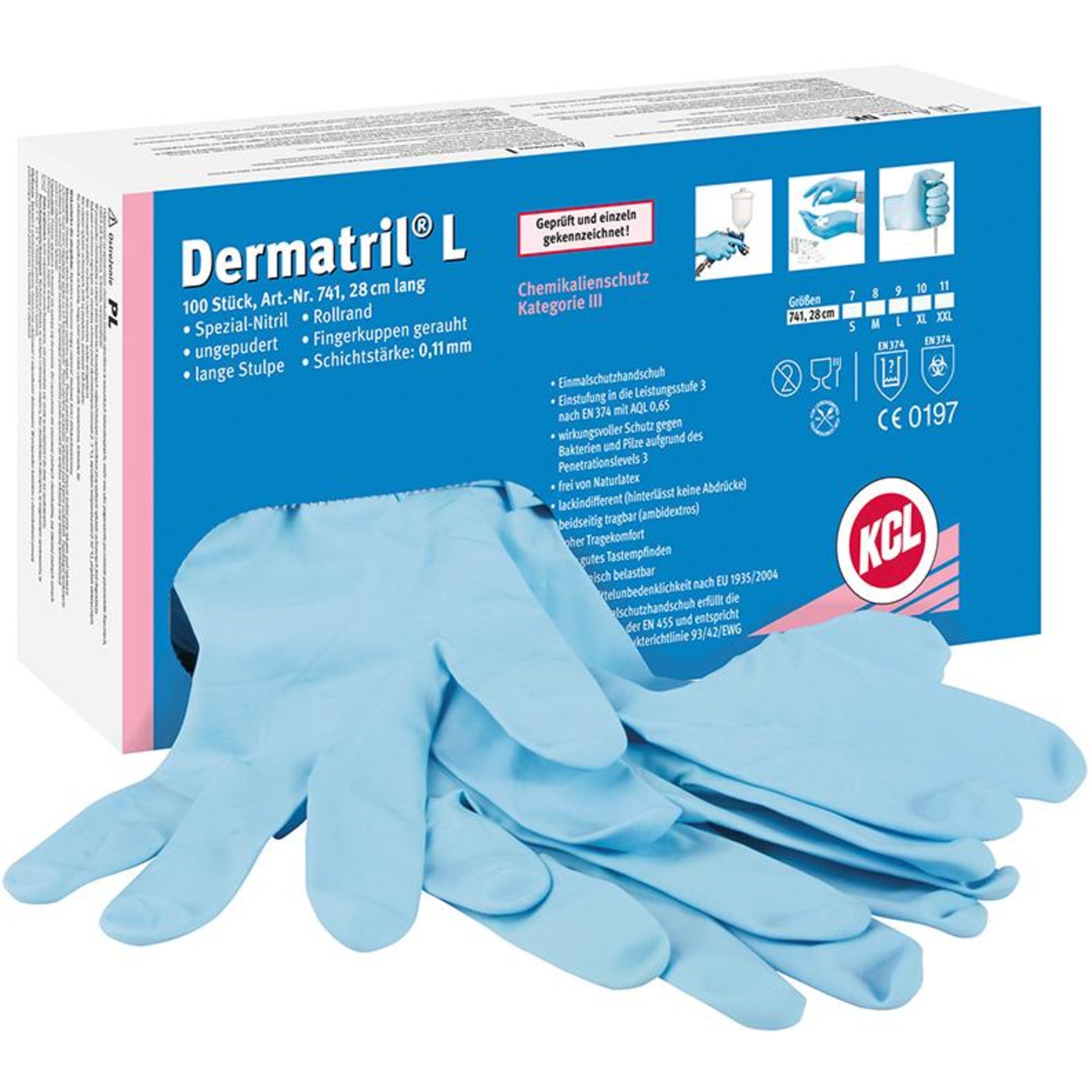 Einweghandschuh Dermatril® L 741