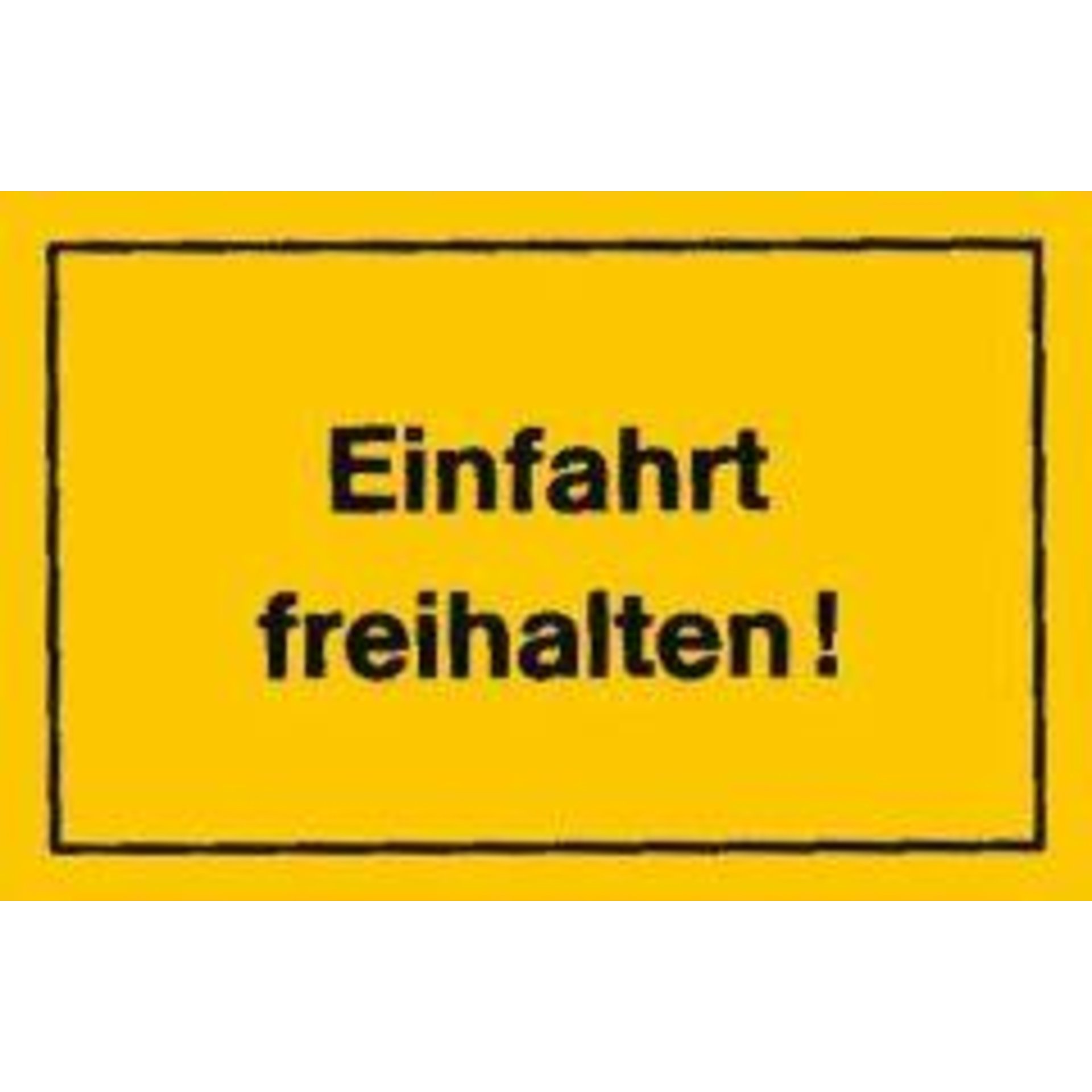 Verbotsschild 250x150mm Einfahrt freihalten