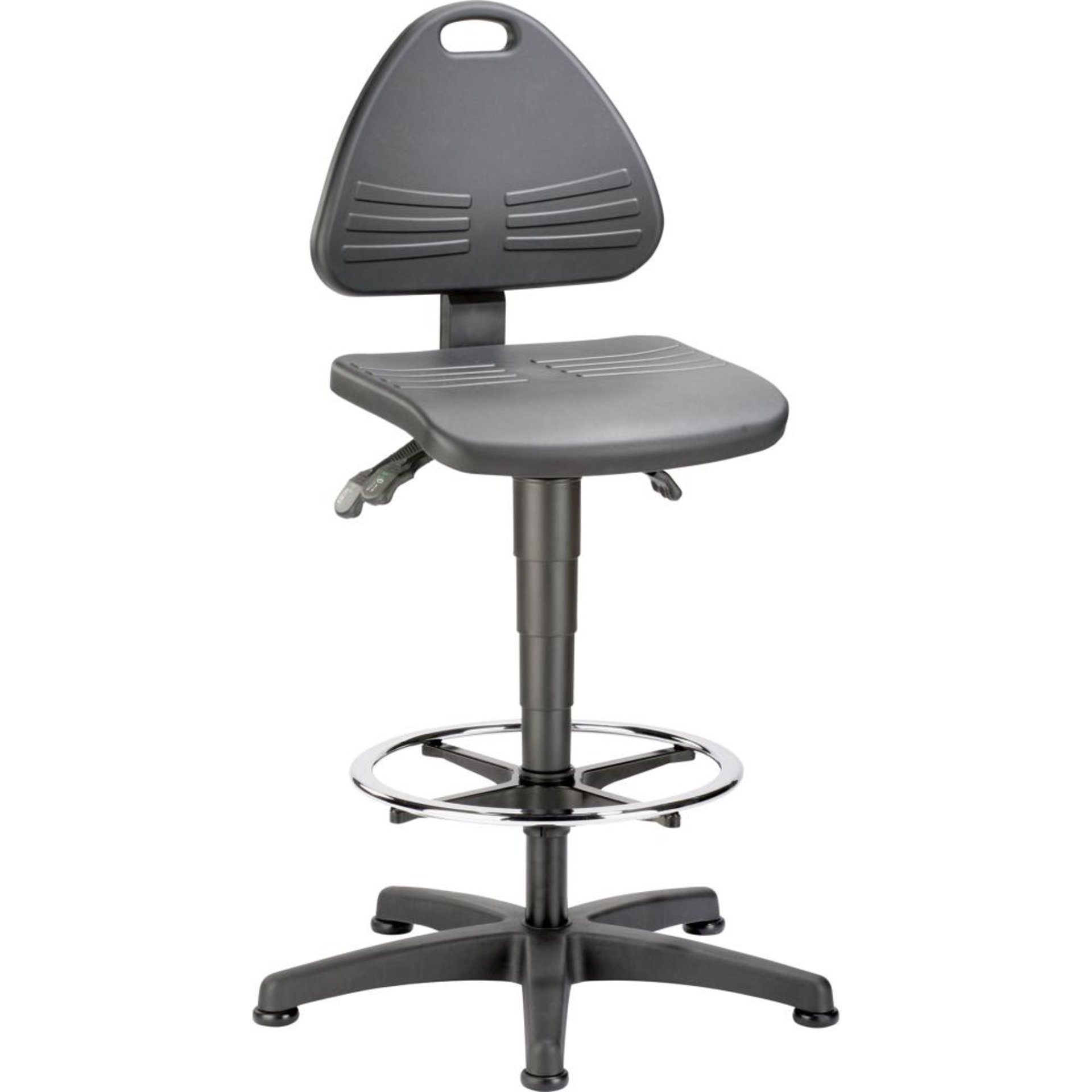 Stuhl Isitec 9613-2000 mit Gleitern u. Fussring BIMOS