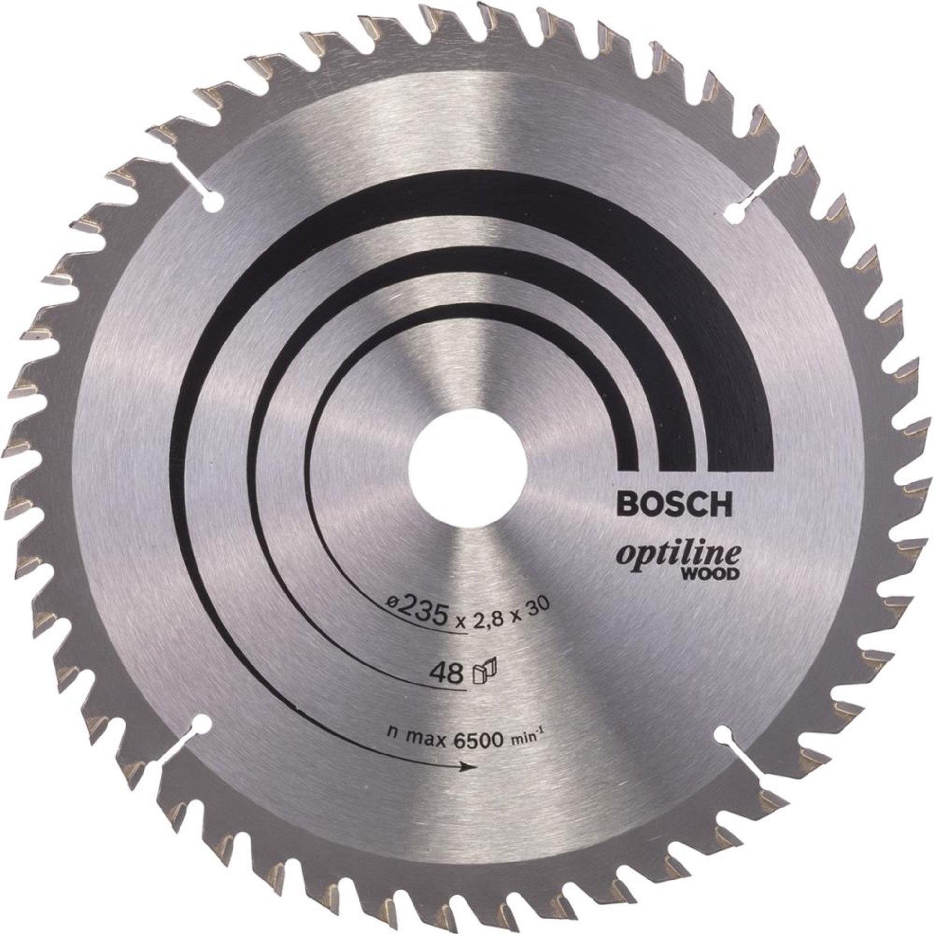 HM-Kreissägeblatt 235x2,8/1,8x30 48Z WZ BosVE à 1 Stück Optiline Wood BOSCH