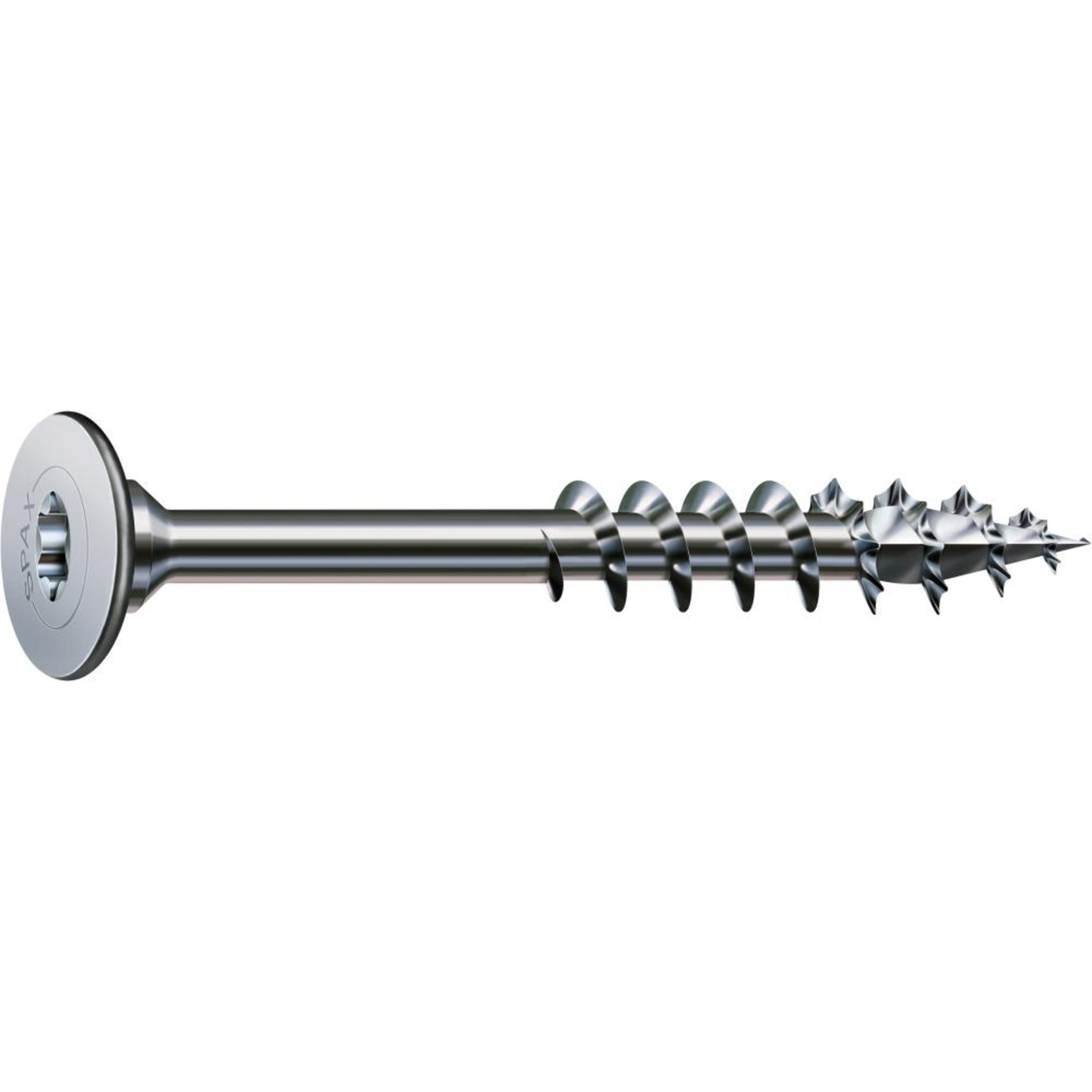 Korpusverbinder Schraube, Flachrückwandkopf, T-STAR plus, Teilgewinde, 4CUT, vernickelt E1J