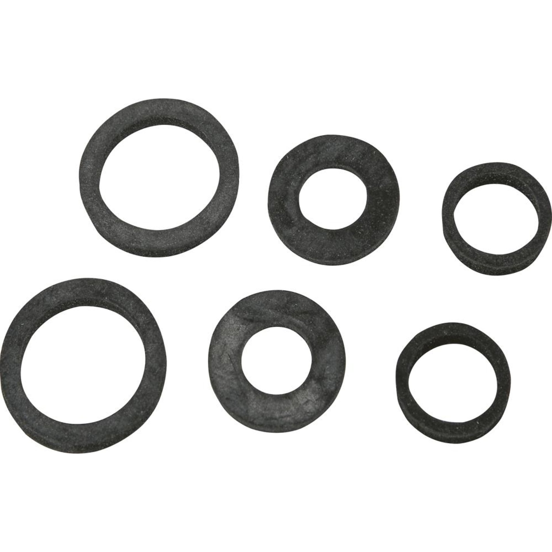 Schlauchverschraubungs- dichtung-Sortiment Gummi, für 1/2" 3/4" 1" (3x2)