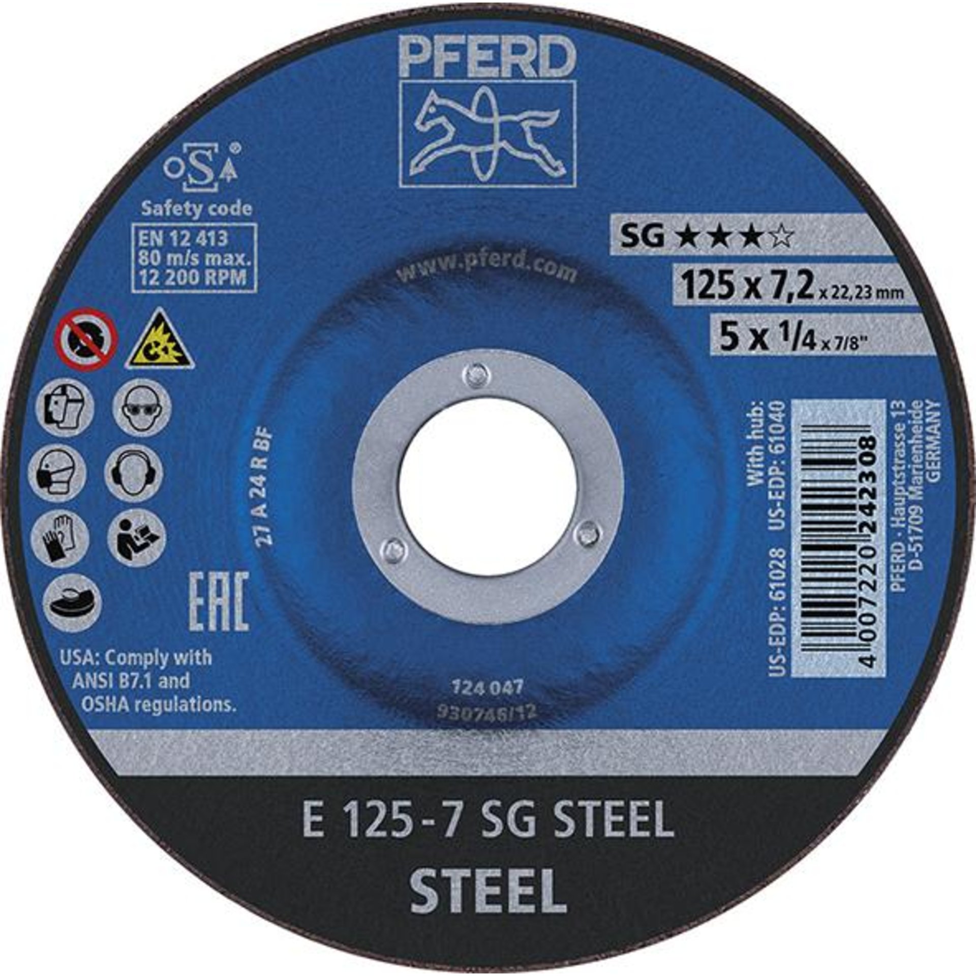 Schruppscheibe SG STEEL für Stahl