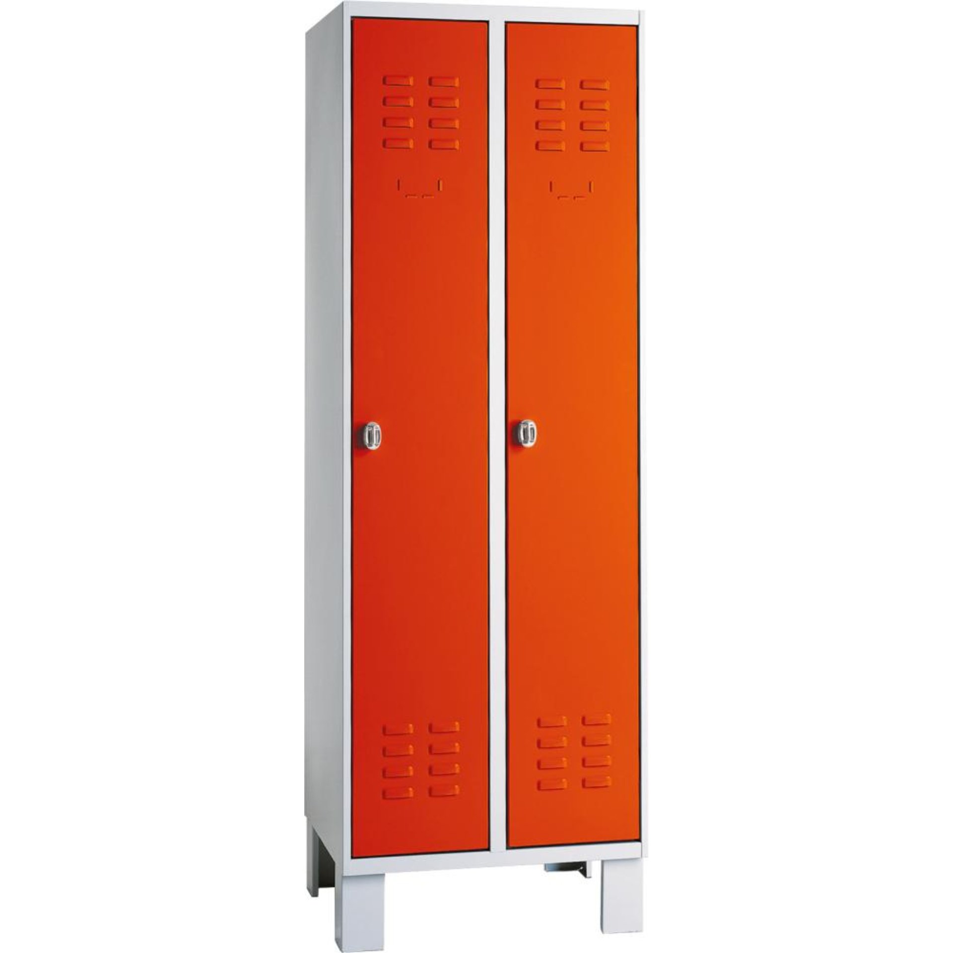 Stahl-Kleiderschrank, mit Füßen