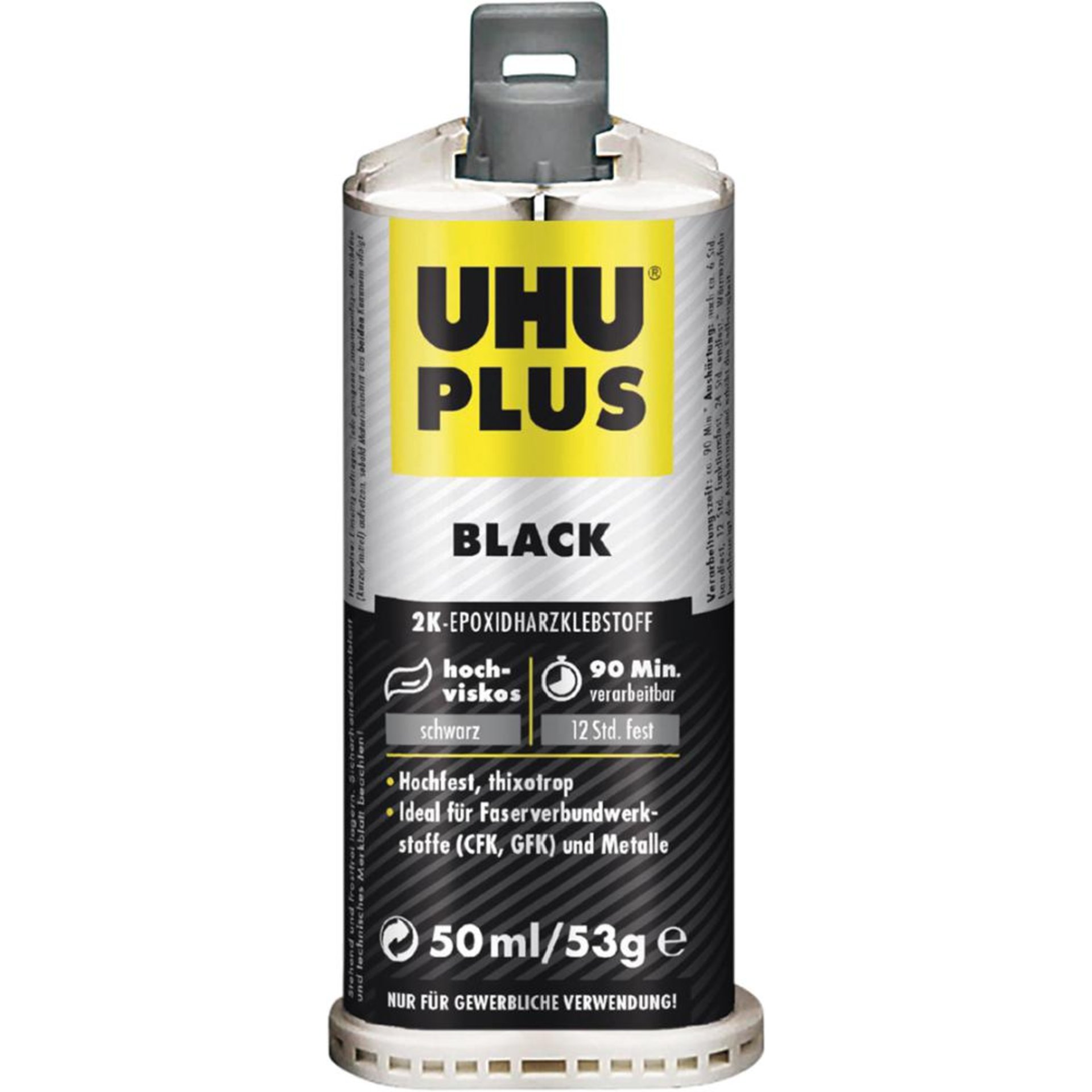 UHU PLUS BLACK DK Kartusche 50ml